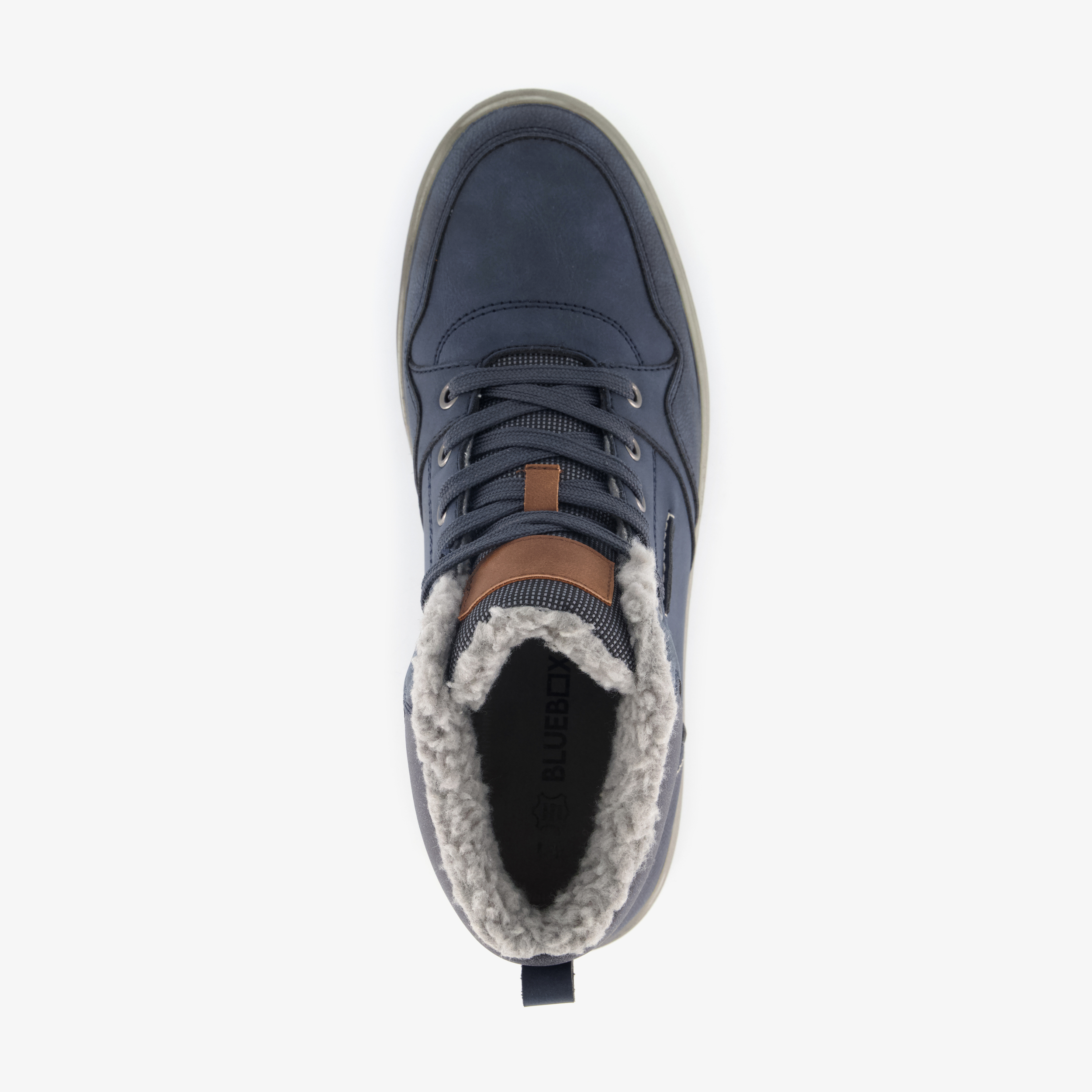 Blue Box gevoerde heren veterboots donkerblauw – foto 4