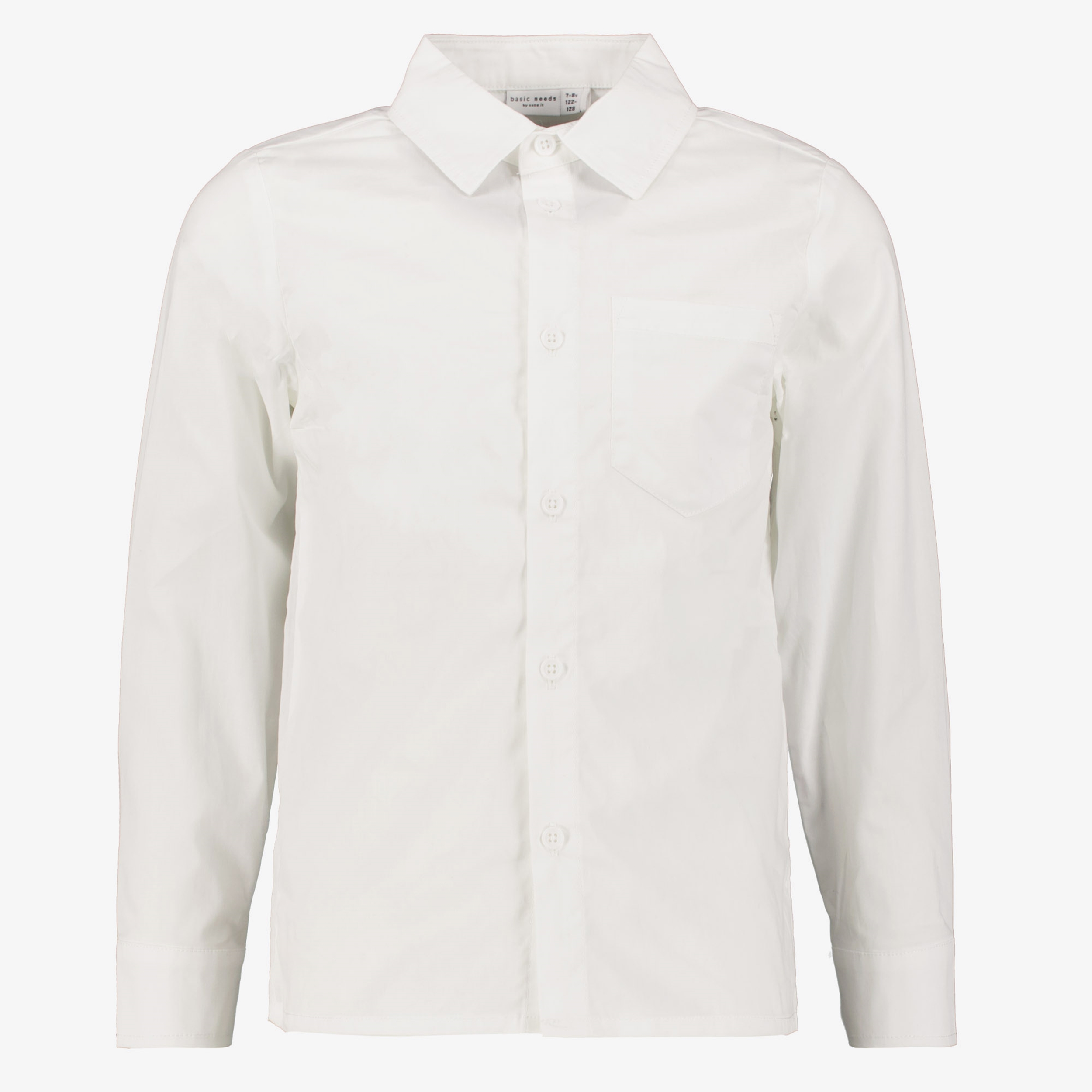 Name it jongens overhemd regular fit wit