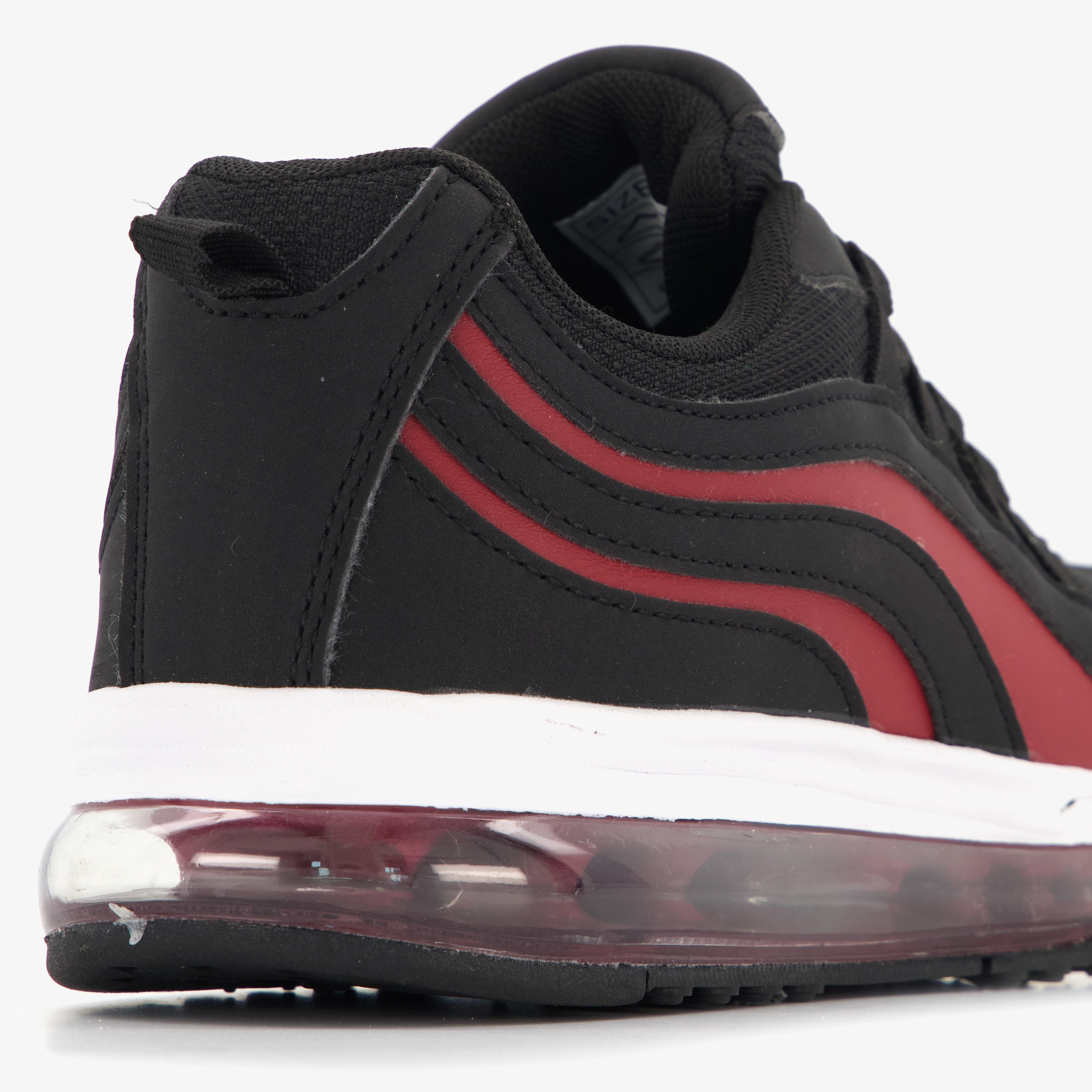 Osaga kinder sneakers met airzool zwart rood