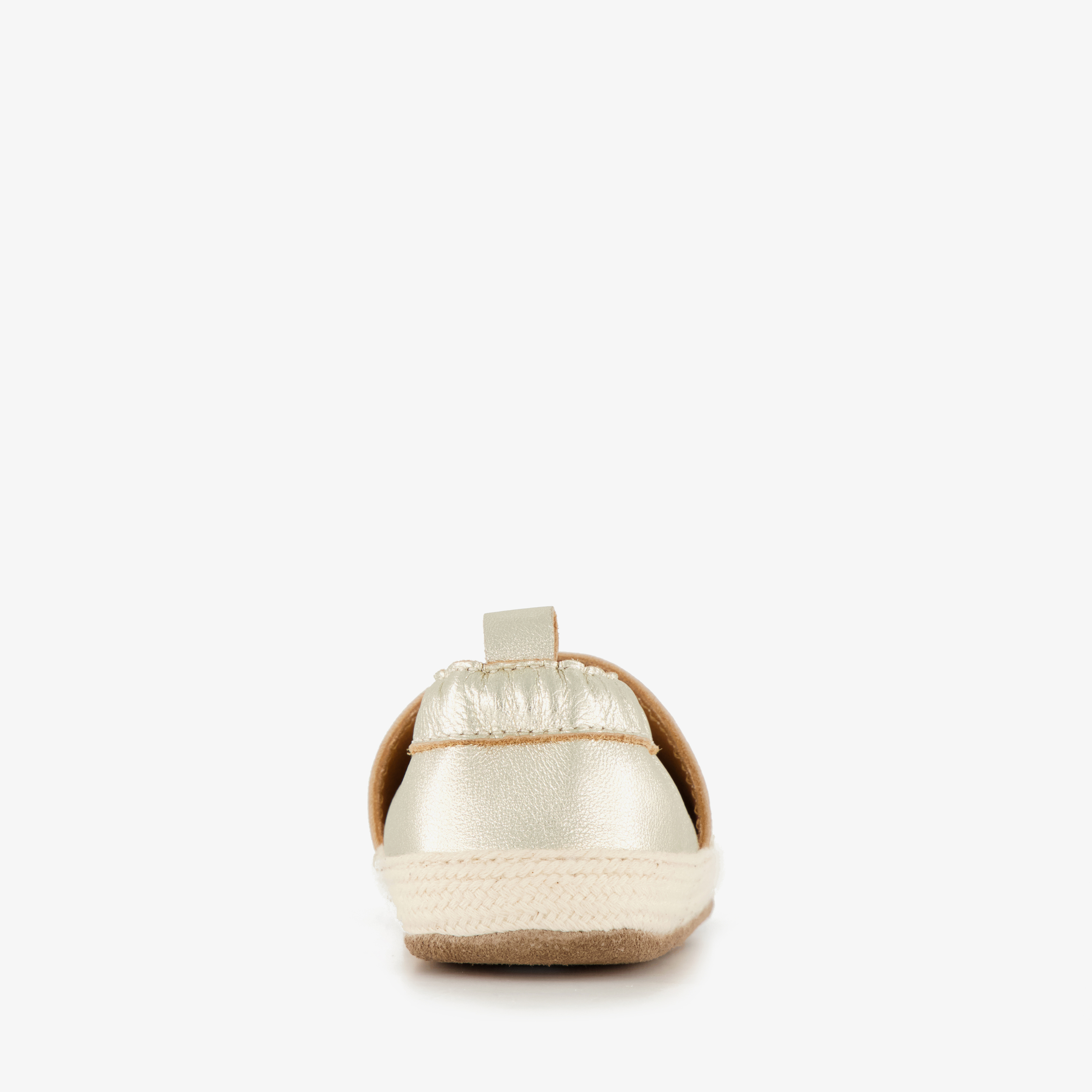 Groot leren babyschoenen goud meisjes – foto 2