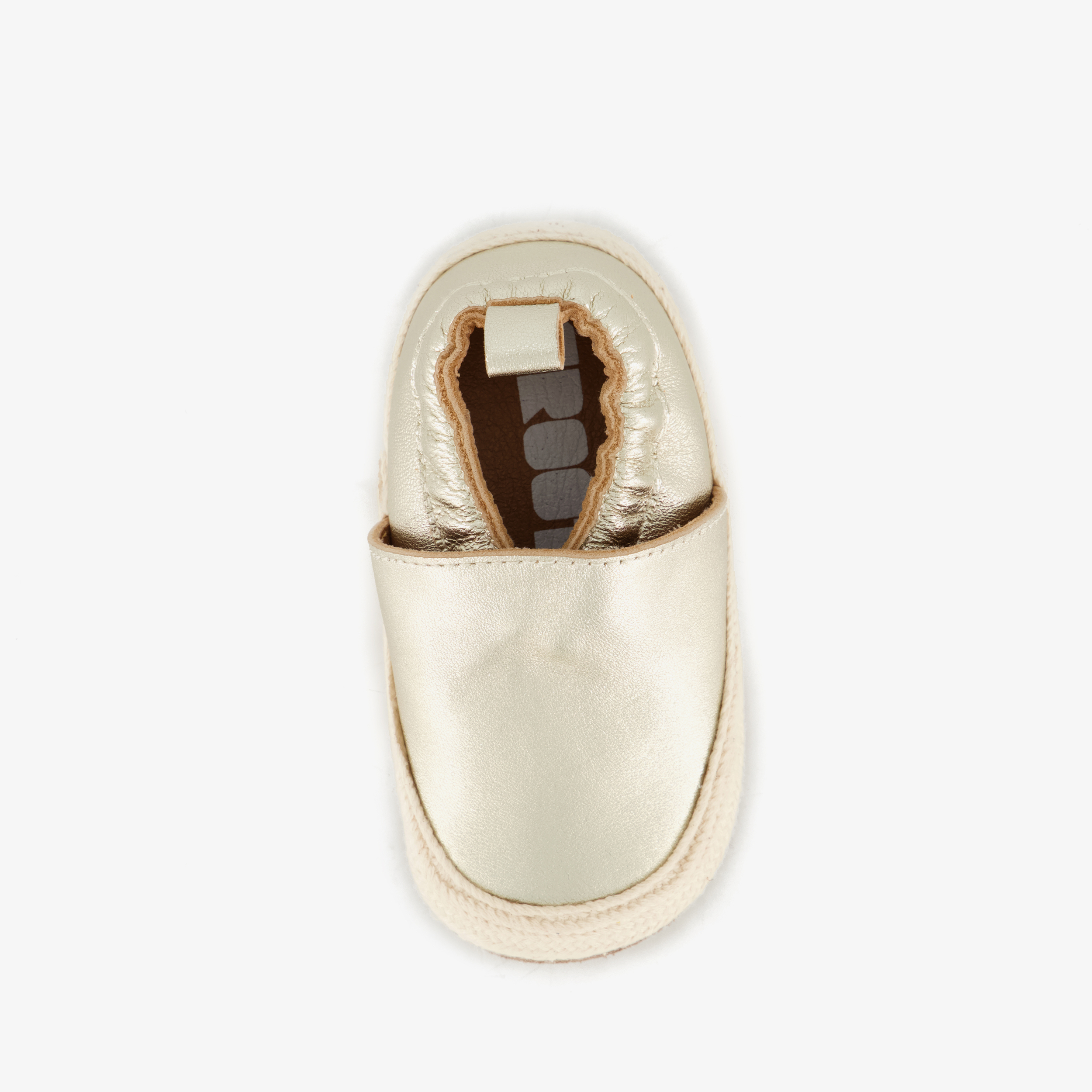 Groot leren babyschoenen goud meisjes – foto 4