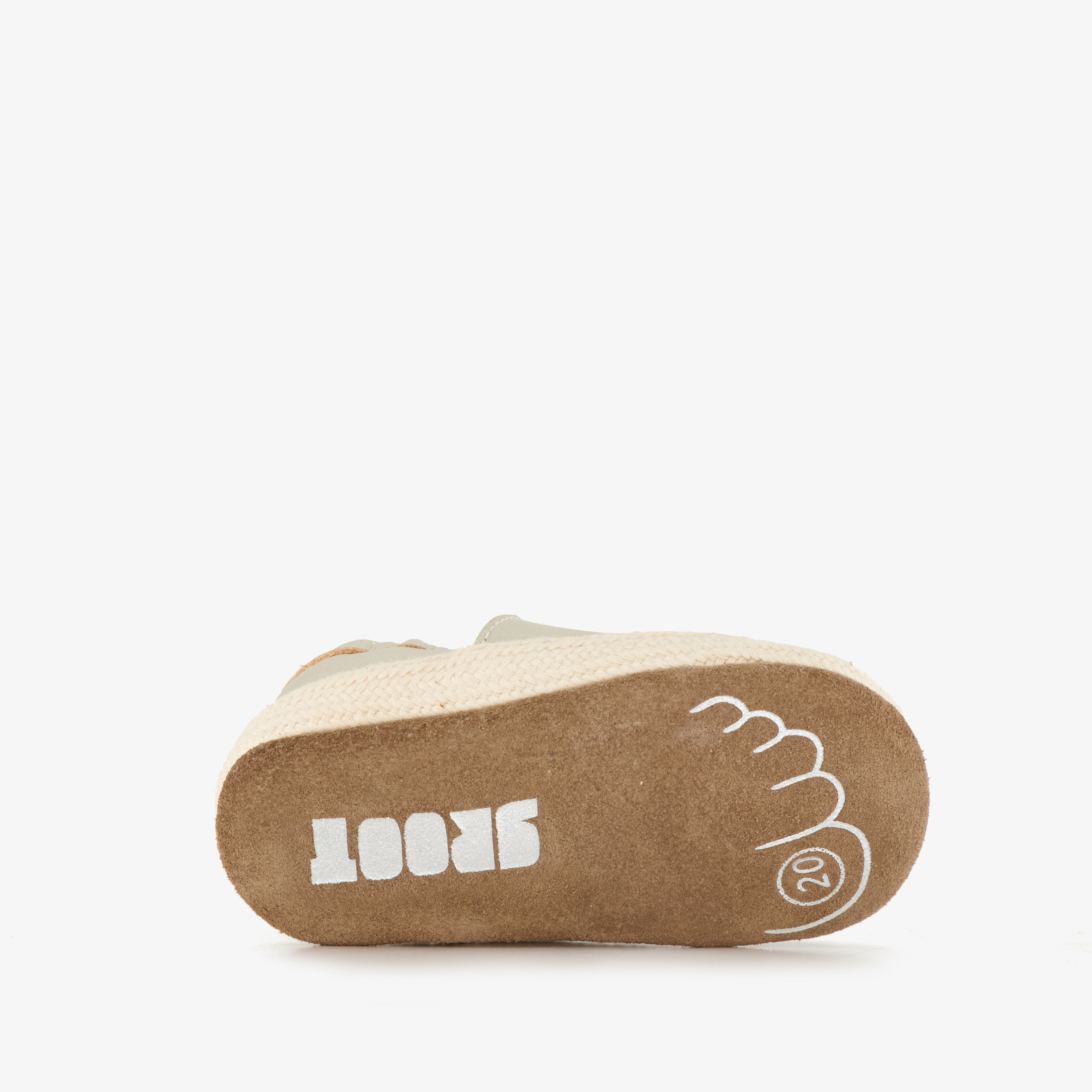 Groot leren babyschoenen goud meisjes – foto 3