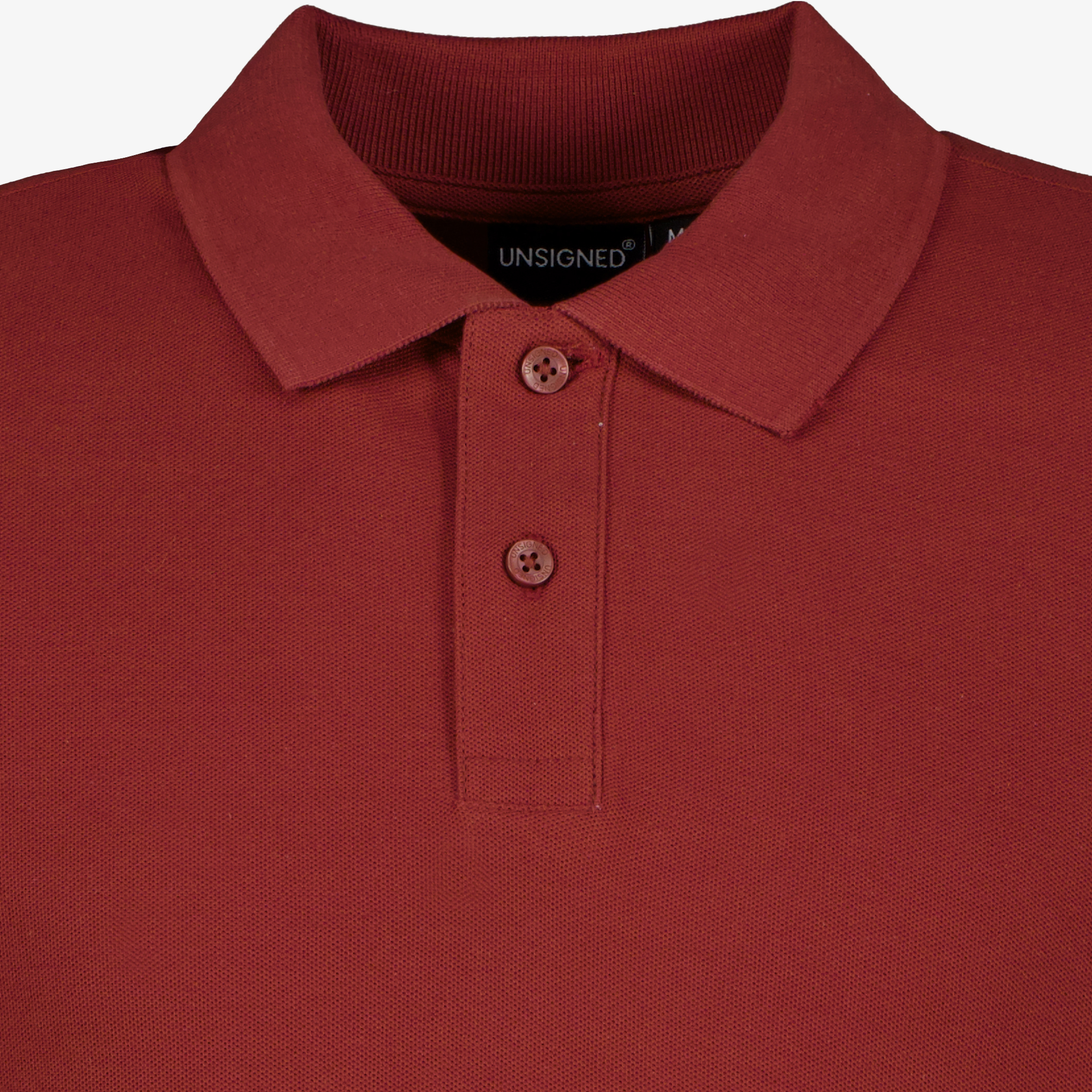 Unsigned heren polo bordeauxrood t-shirts & tops – foto 2