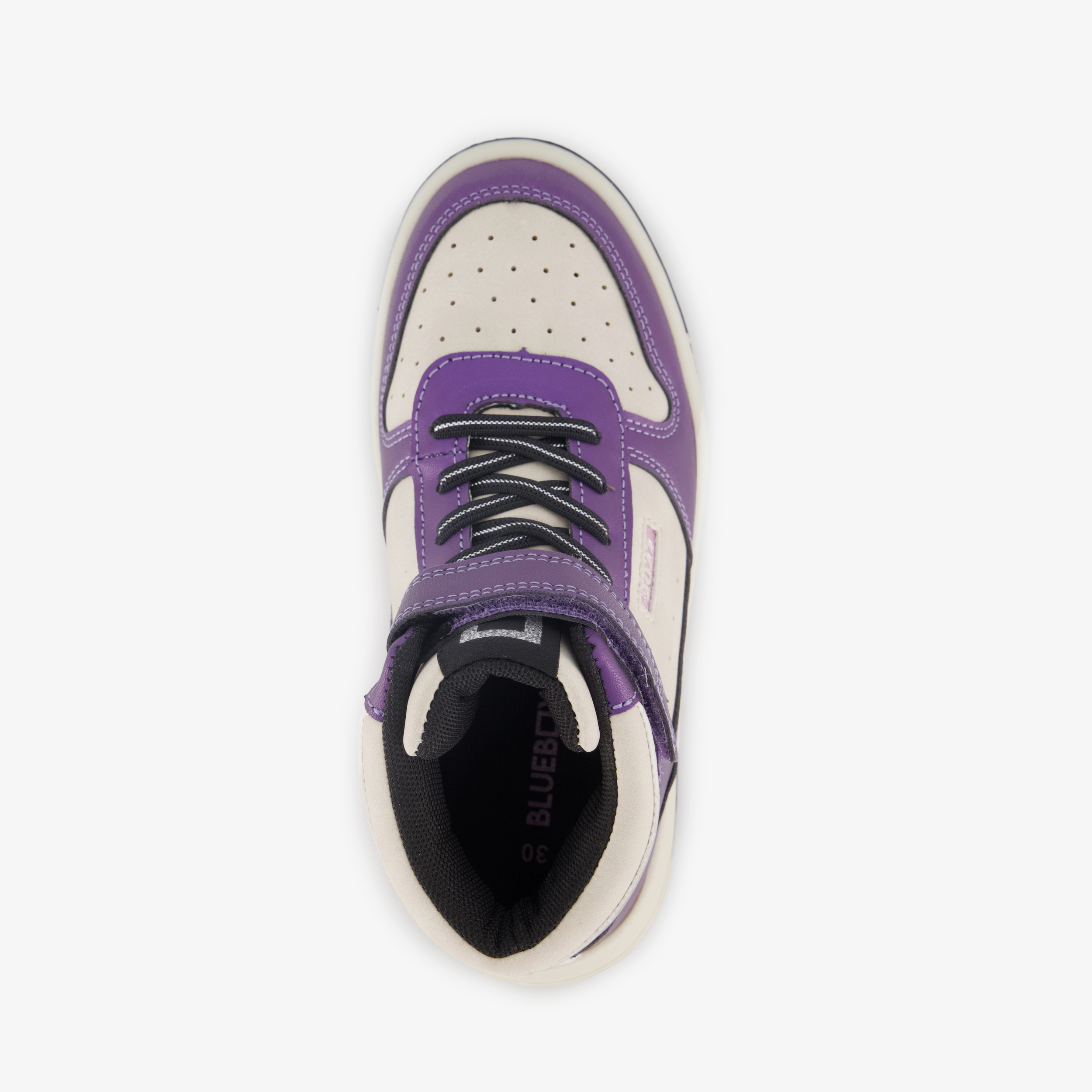 Blue Box hoge meisjes sneakers paars wit – foto 4
