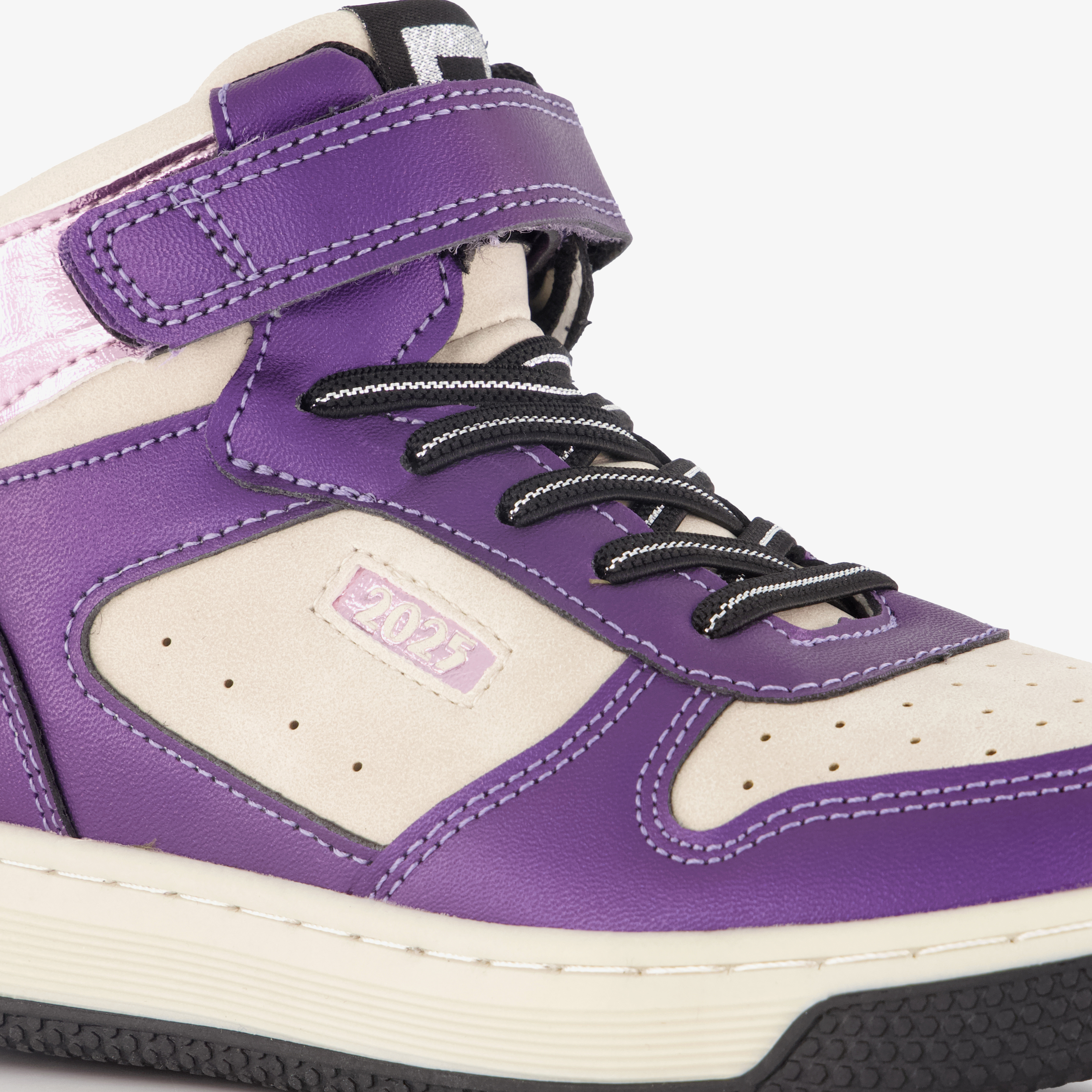Blue Box hoge meisjes sneakers paars wit – foto 5