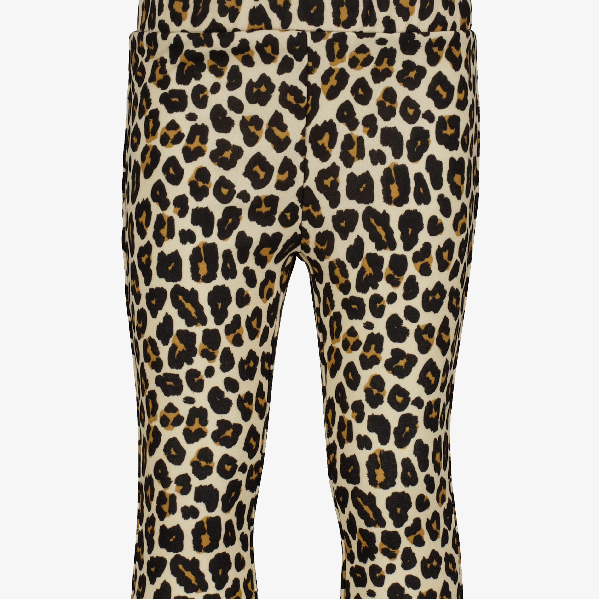 Name It flared meisjes broek met panterprint bruin beige broeken & shorts – foto 2