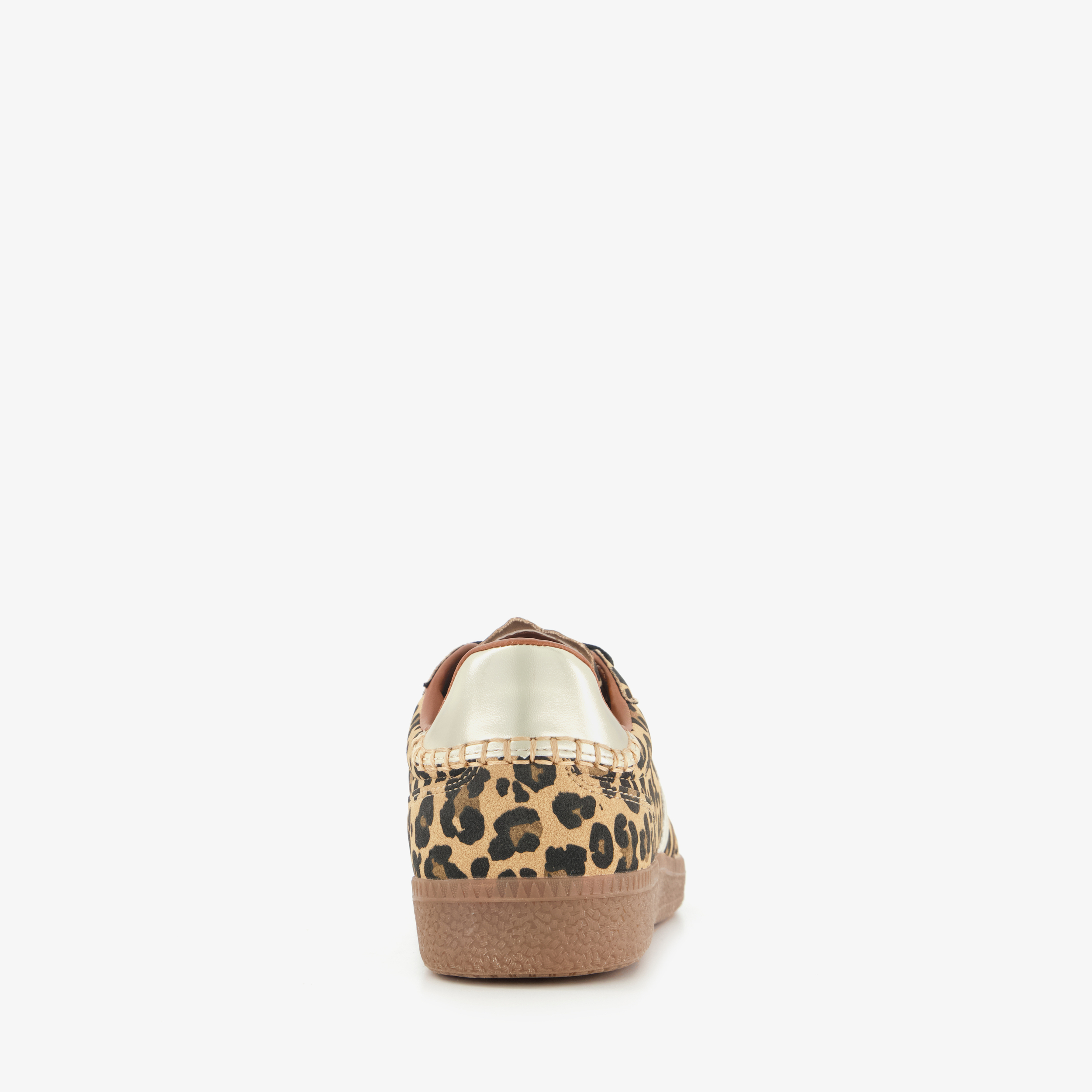 Blue Box bruine dames sneakers met luipaardprint – foto 2