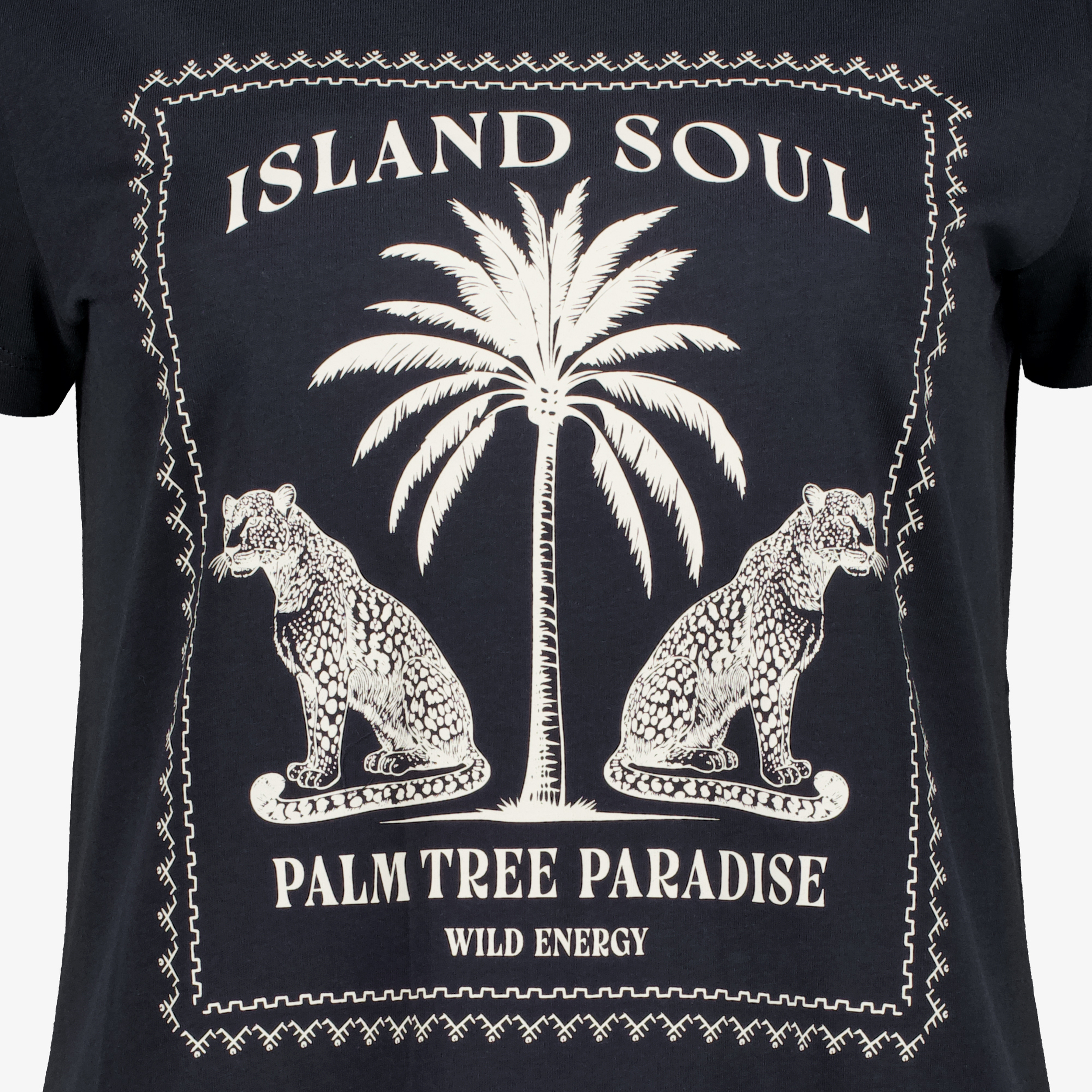 TwoDay dames T-shirt met opdruk zwart t-shirts & tops – foto 2