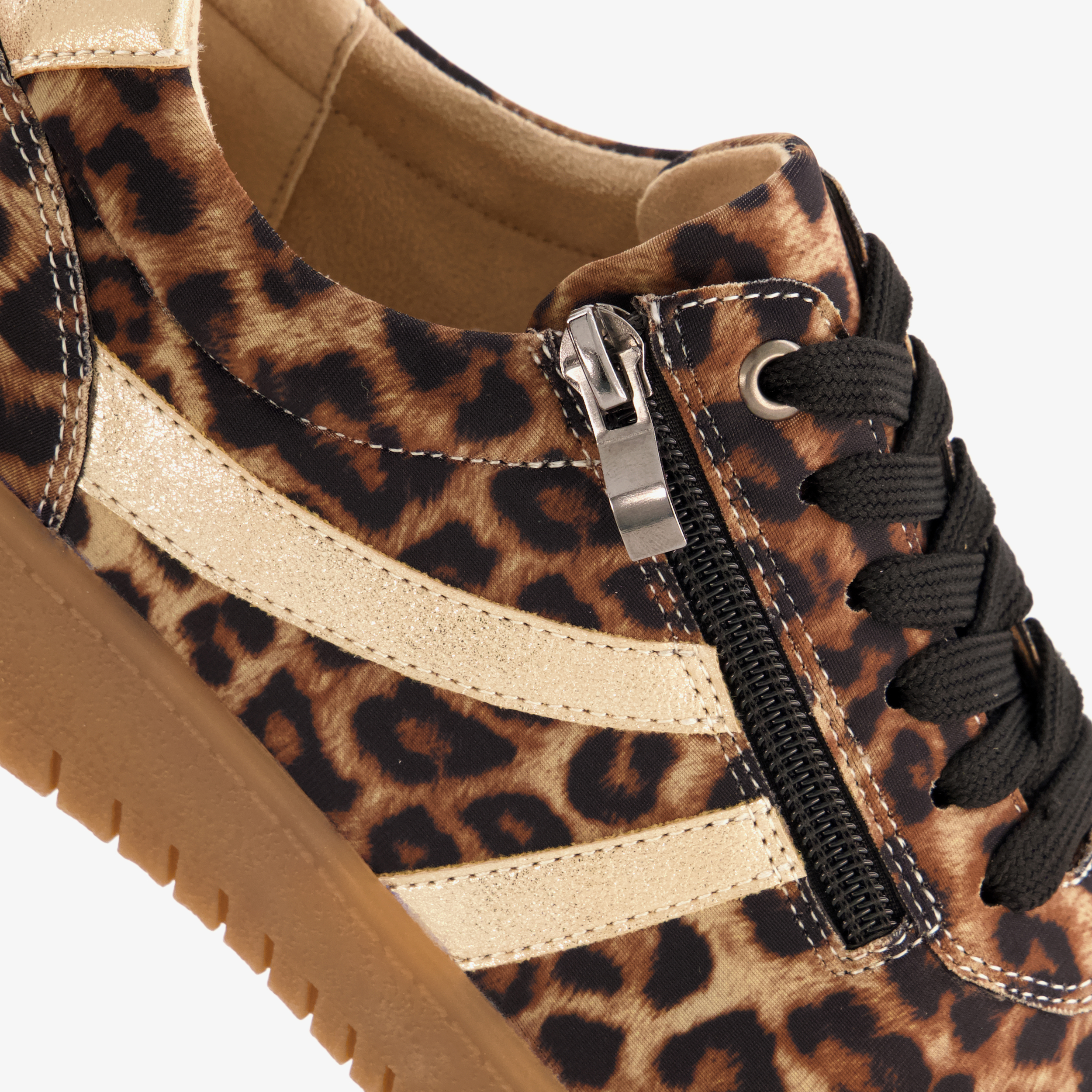 Natuform dames sneakers met luipaardprint bruin – foto 5