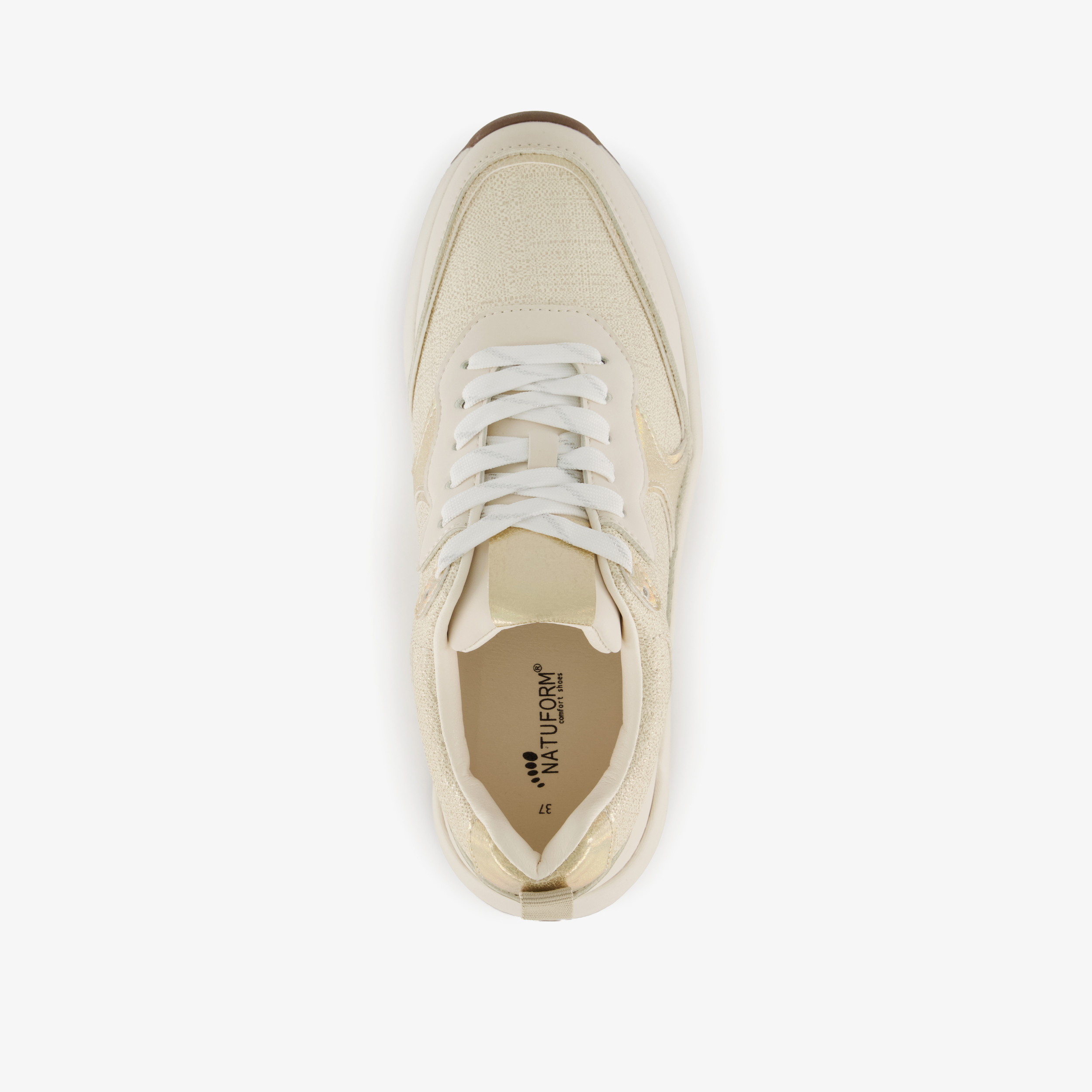 Natuform dames sneakers beige goud – foto 4