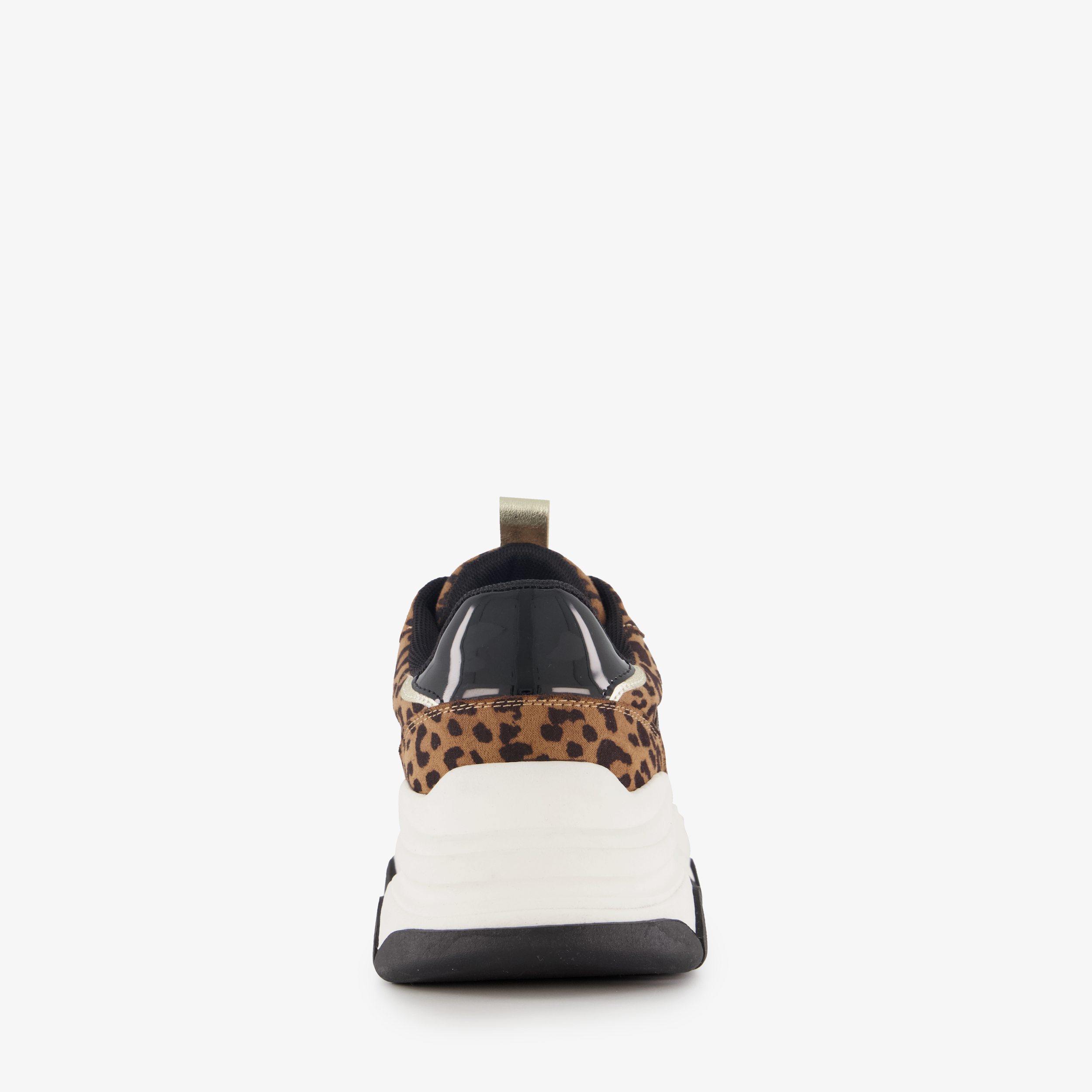 Blue Box dames dad sneakers met panterprint zwart – foto 2