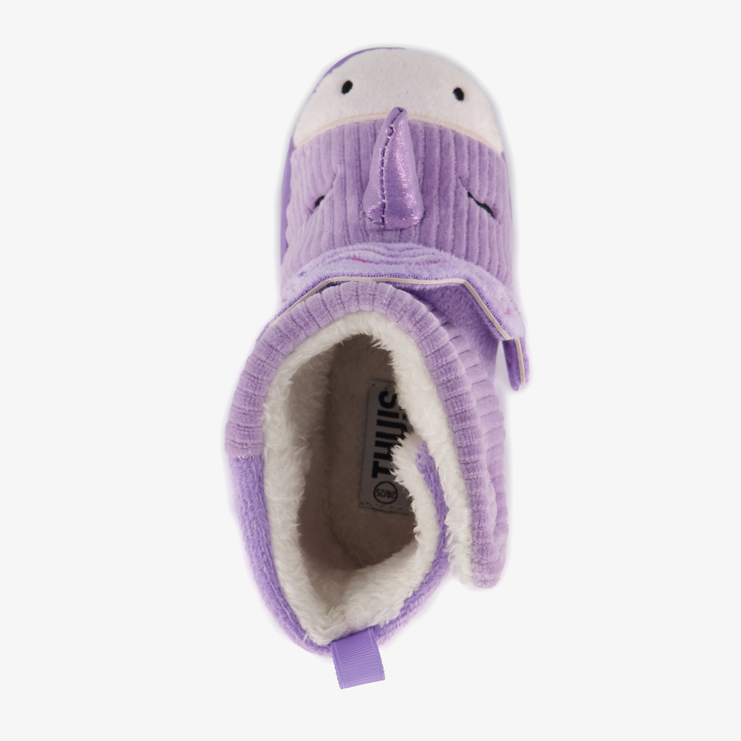 Thu!s unicorn pantoffels met antislipzool paars meisjes – foto 4