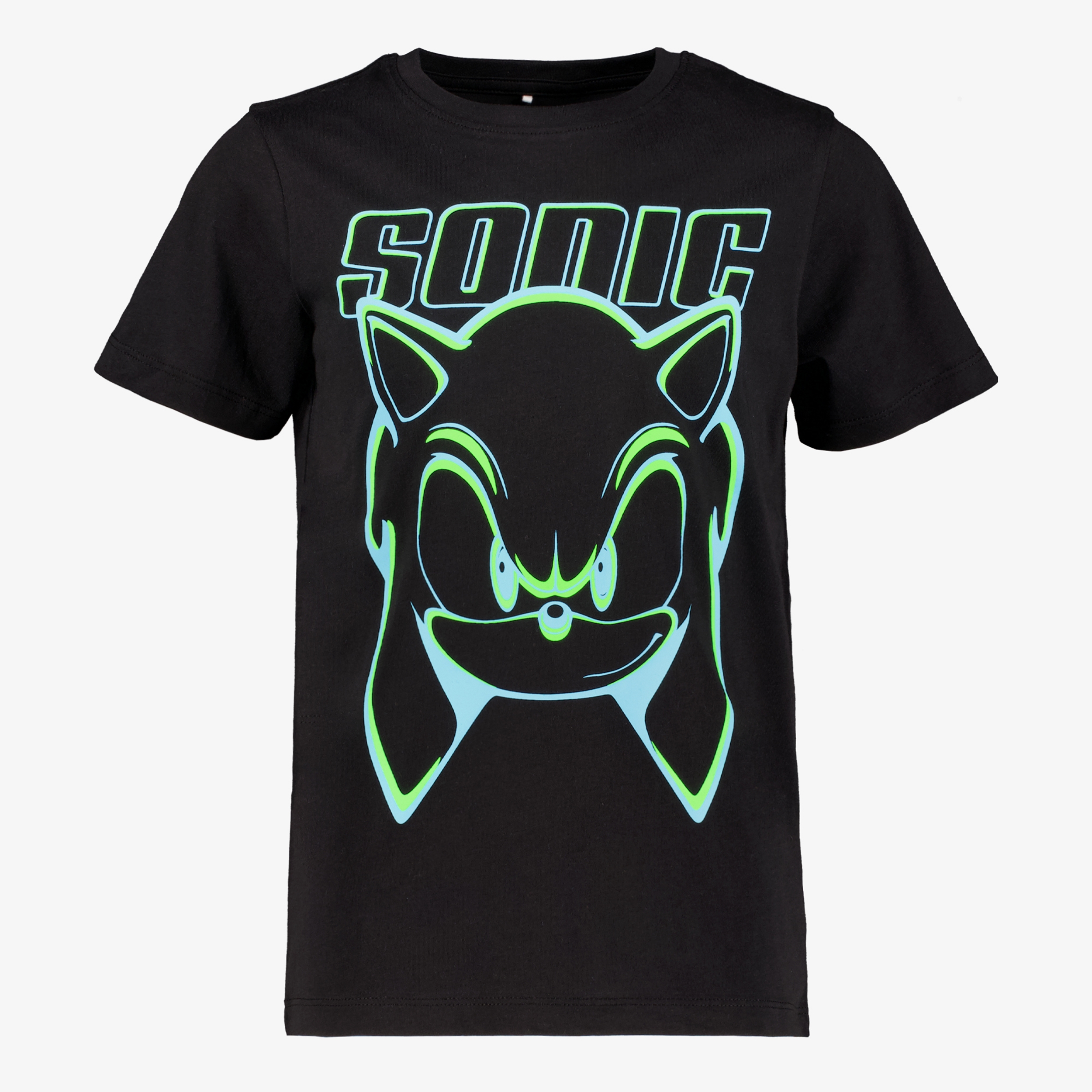 Sonic jongens T-shirt zwart groen