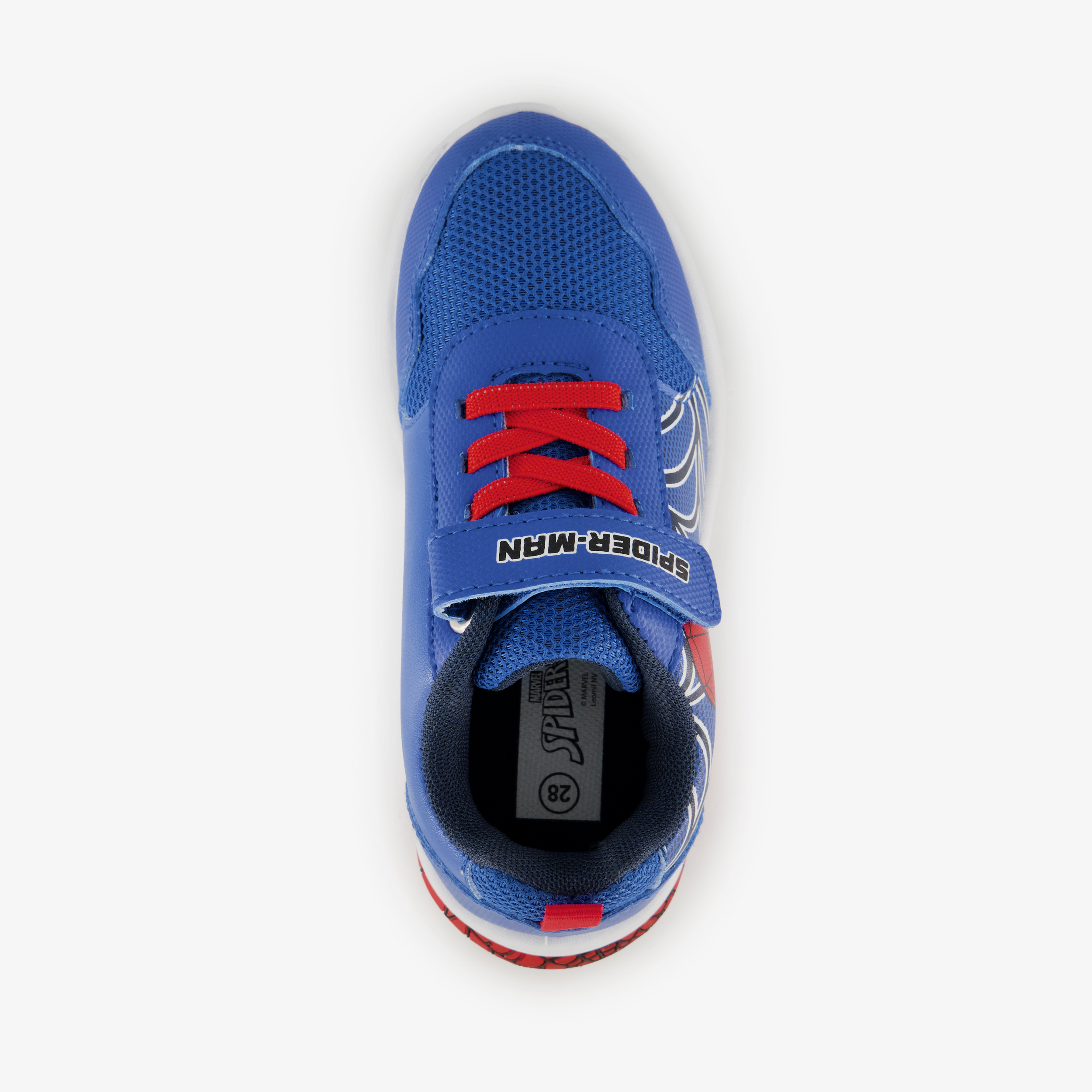Spiderman jongens sneakers blauw met lichtjes – foto 4