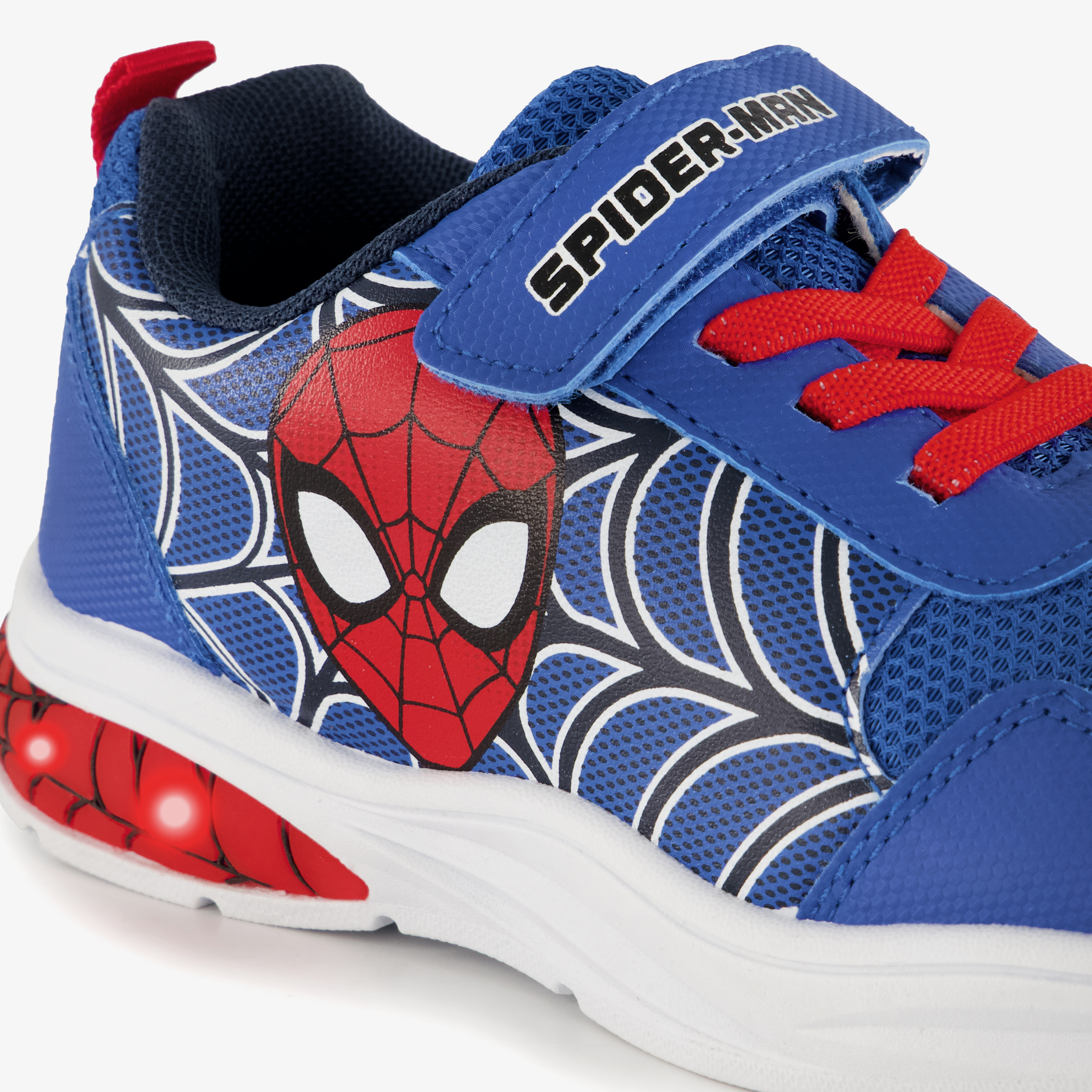 Spiderman jongens sneakers blauw met lichtjes – foto 5