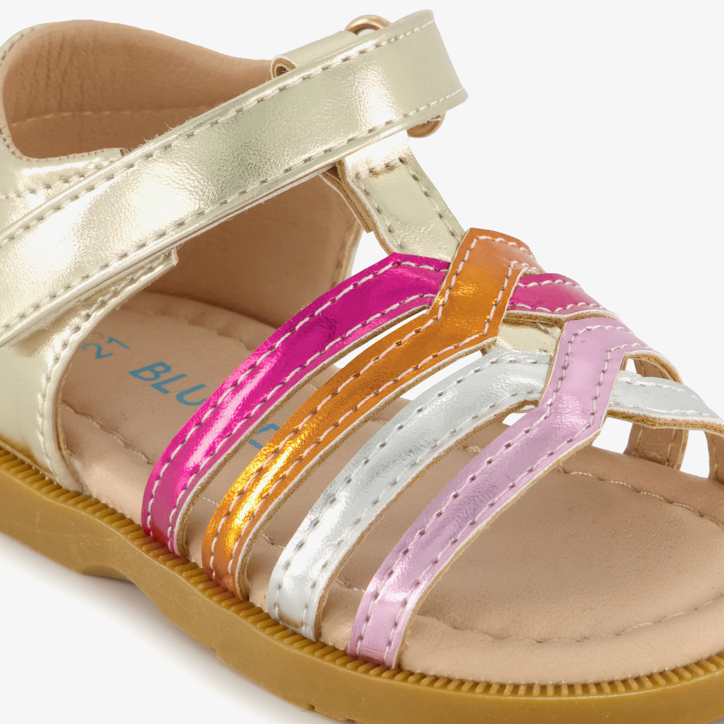 Blue Box meisjes sandalen metallic goud roze – foto 5