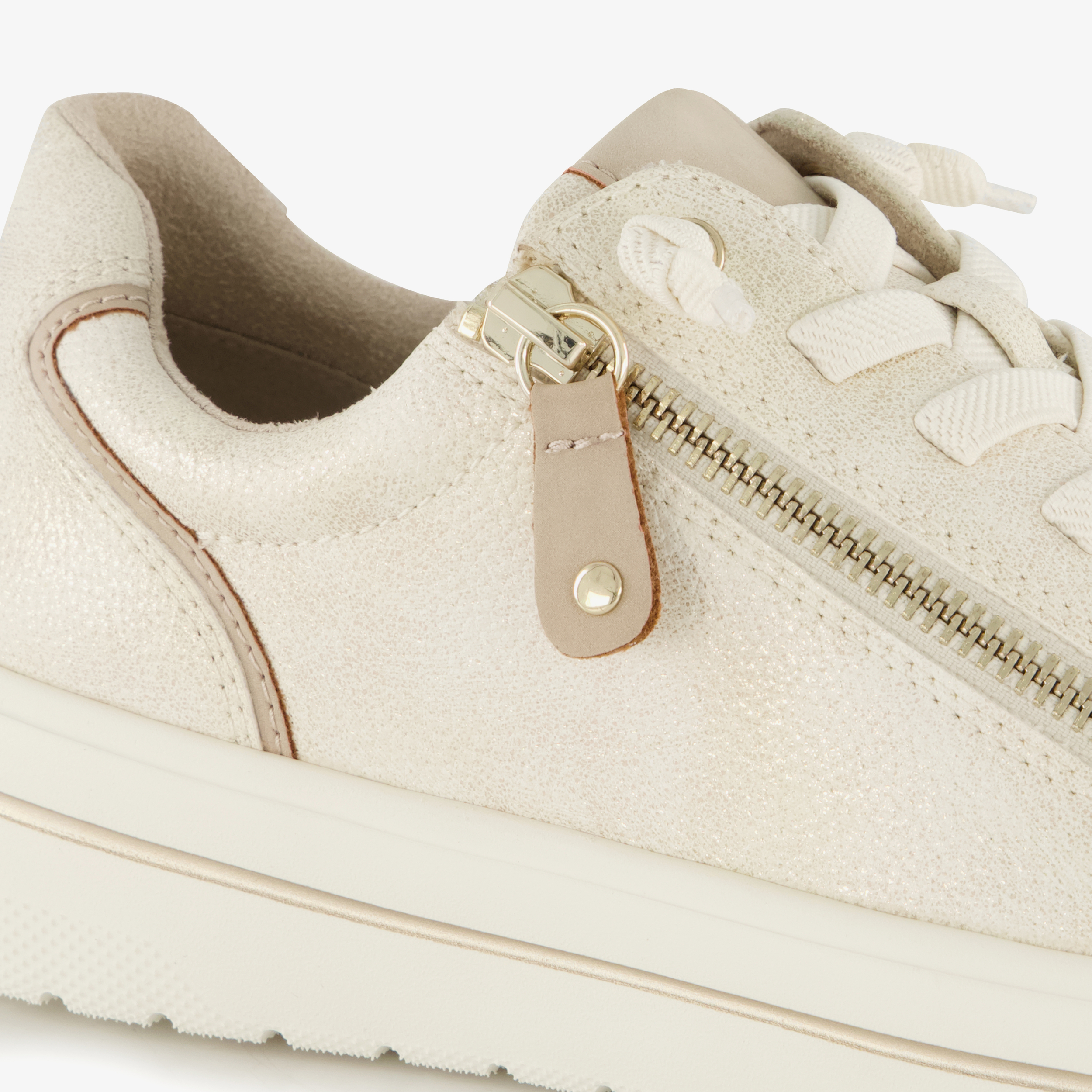 Softline dames sneakers met H leest beige – foto 5