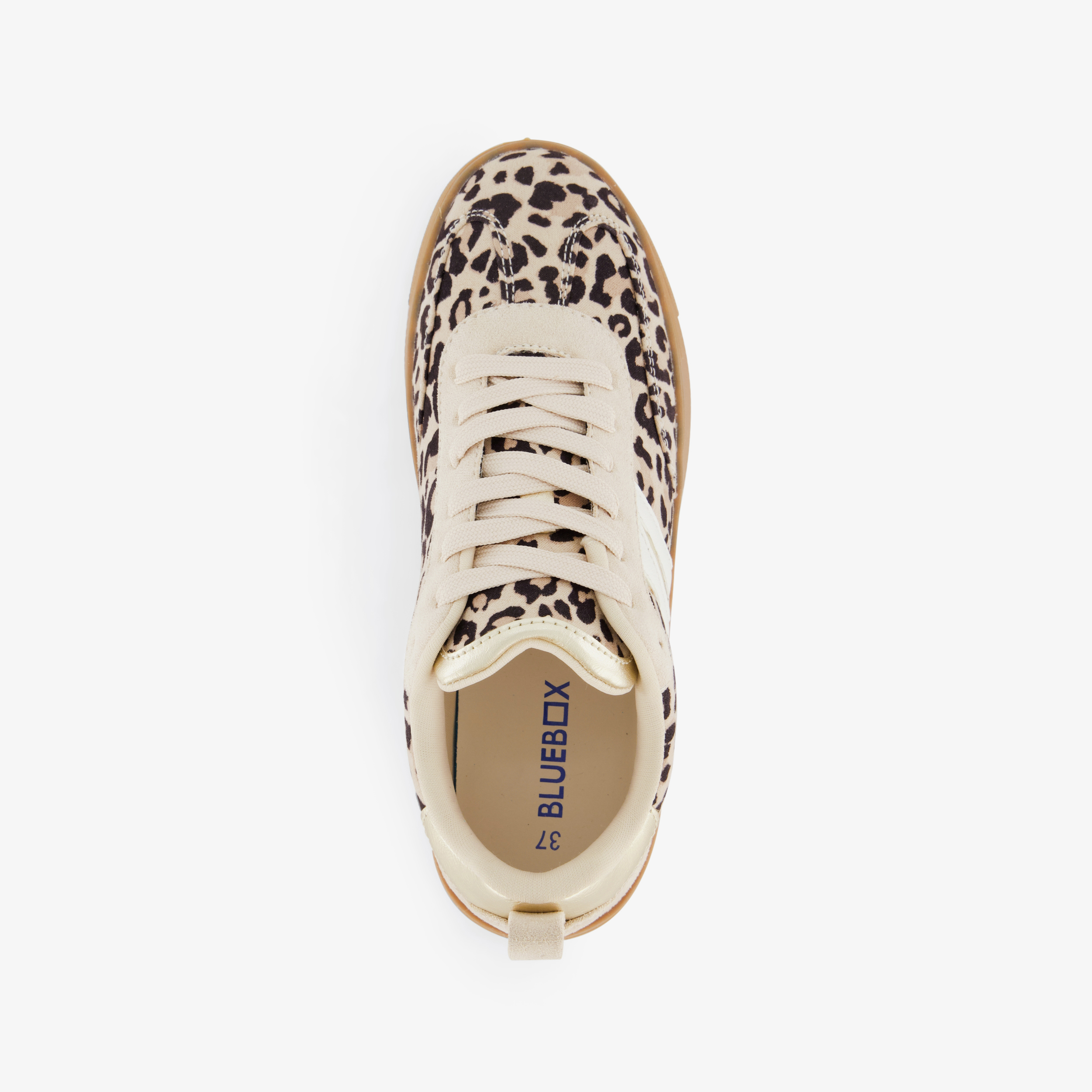 Blue Box dames sneakers panterprint bruin – foto 5