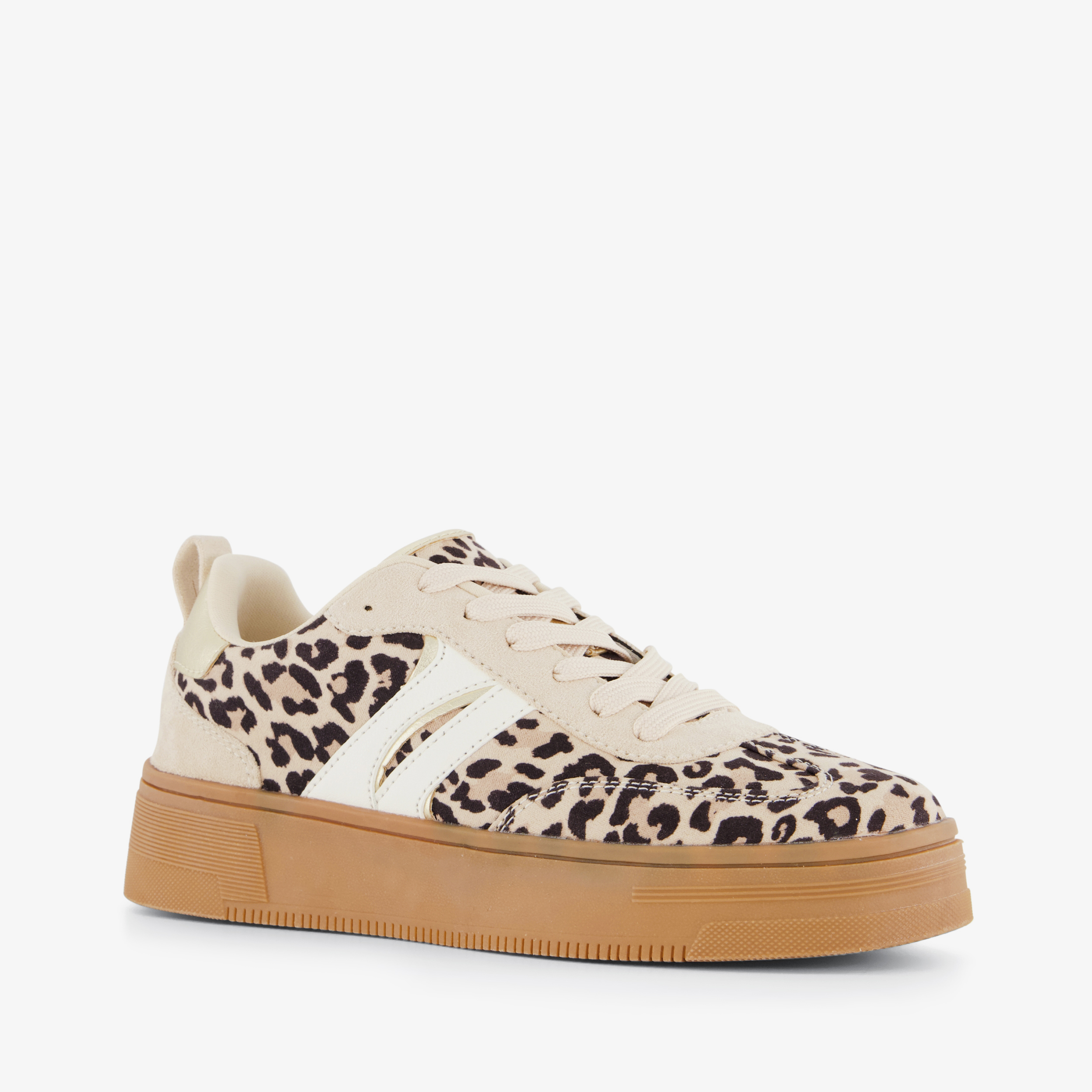 Blue Box dames sneakers panterprint bruin – foto 2