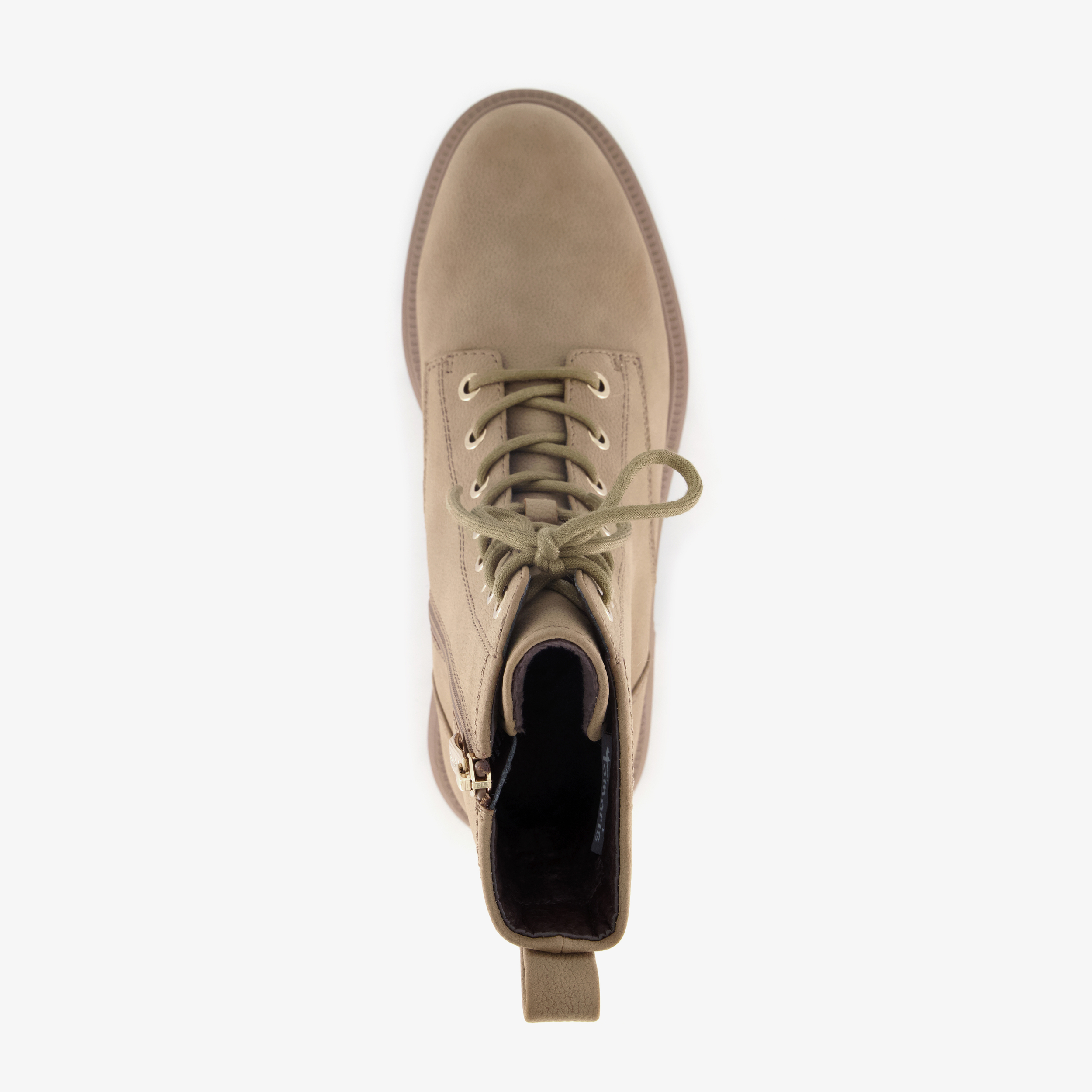 Tamaris dames veterboots beige laarzen – foto 4