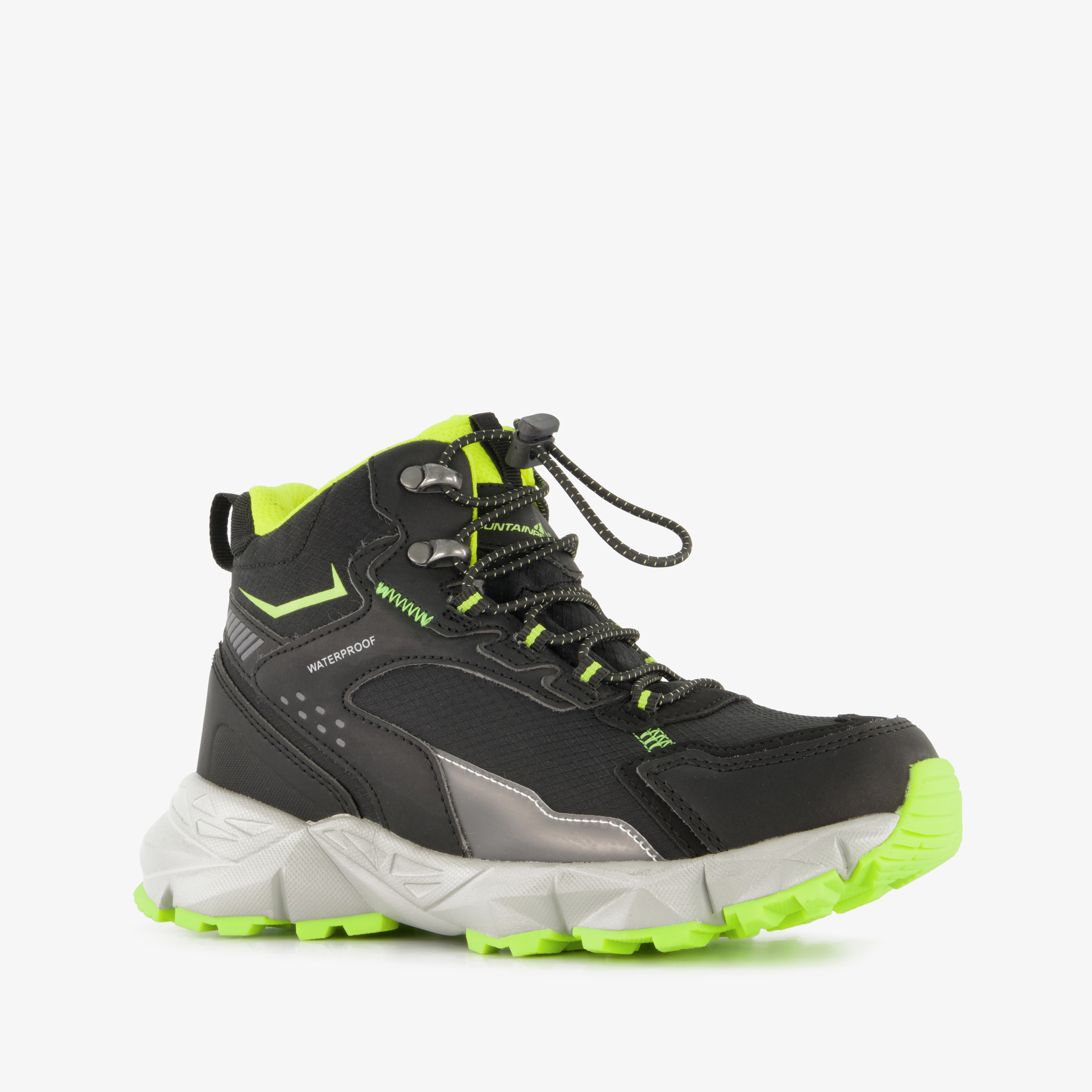 Mountain Peak hoge jongens wandelschoenen cat. A B zwart groen