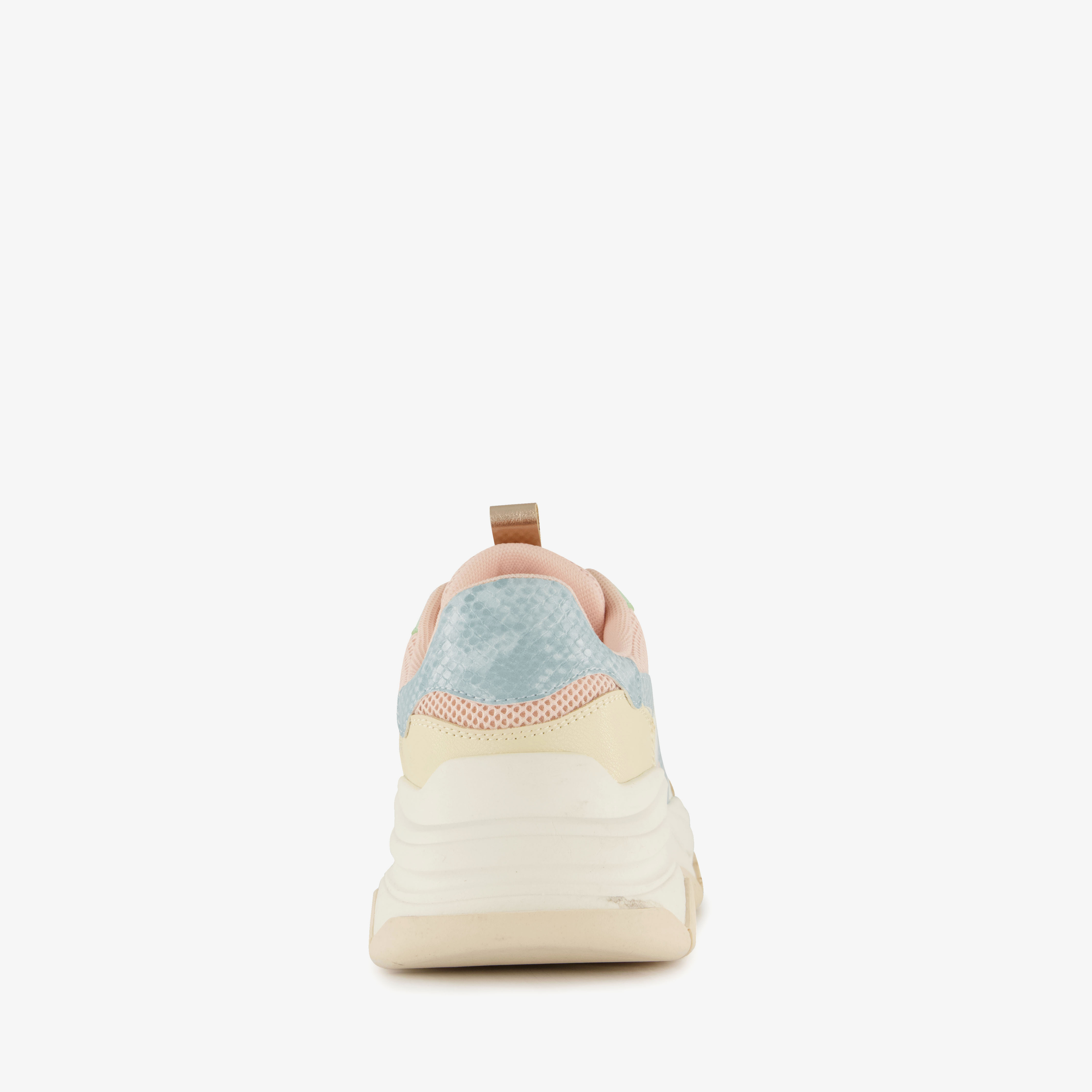 Blue Box dames dad sneakers beige pastel – foto 2