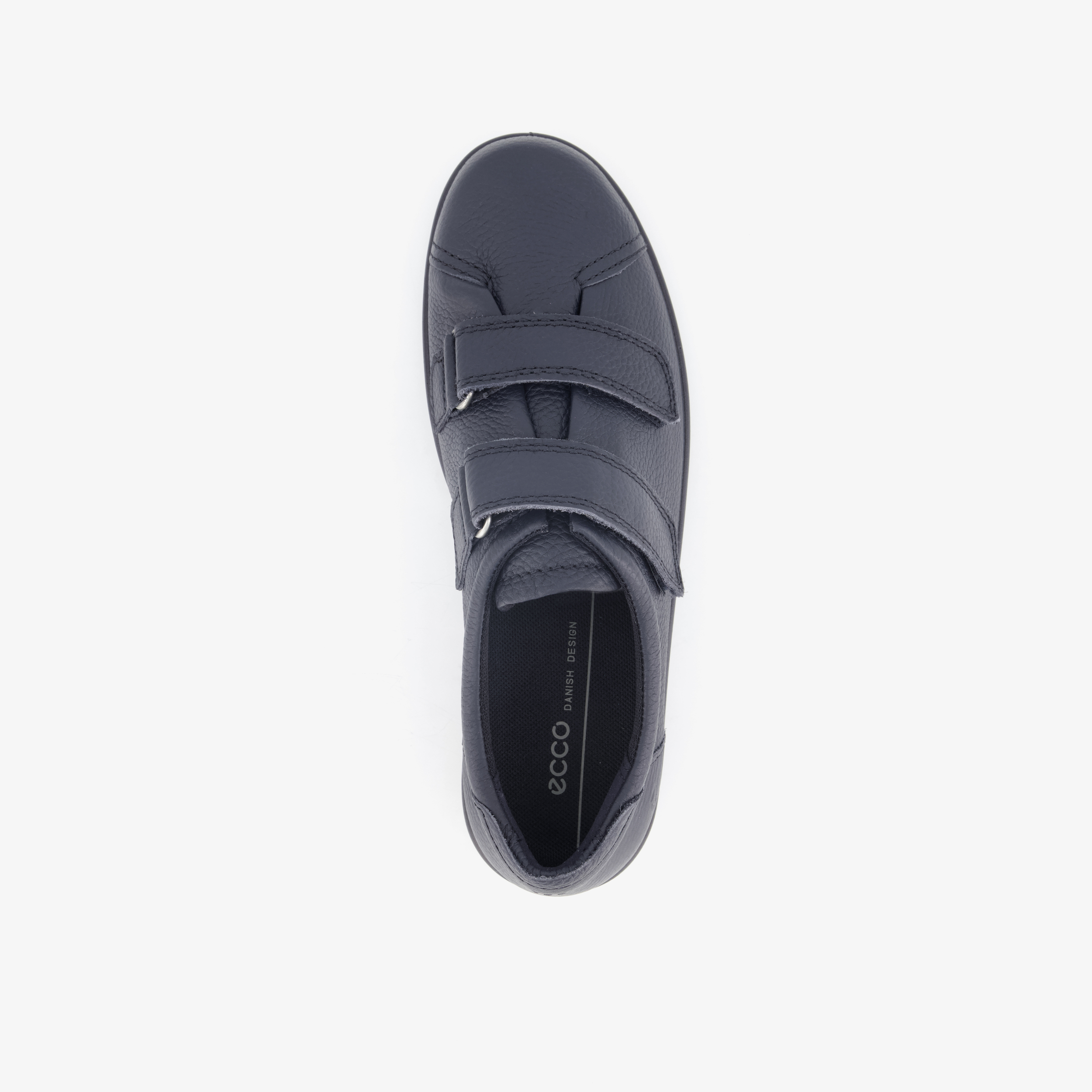 ECCO Soft 2.0 Classic leren dames sneakers met klittenband blauw – foto 4
