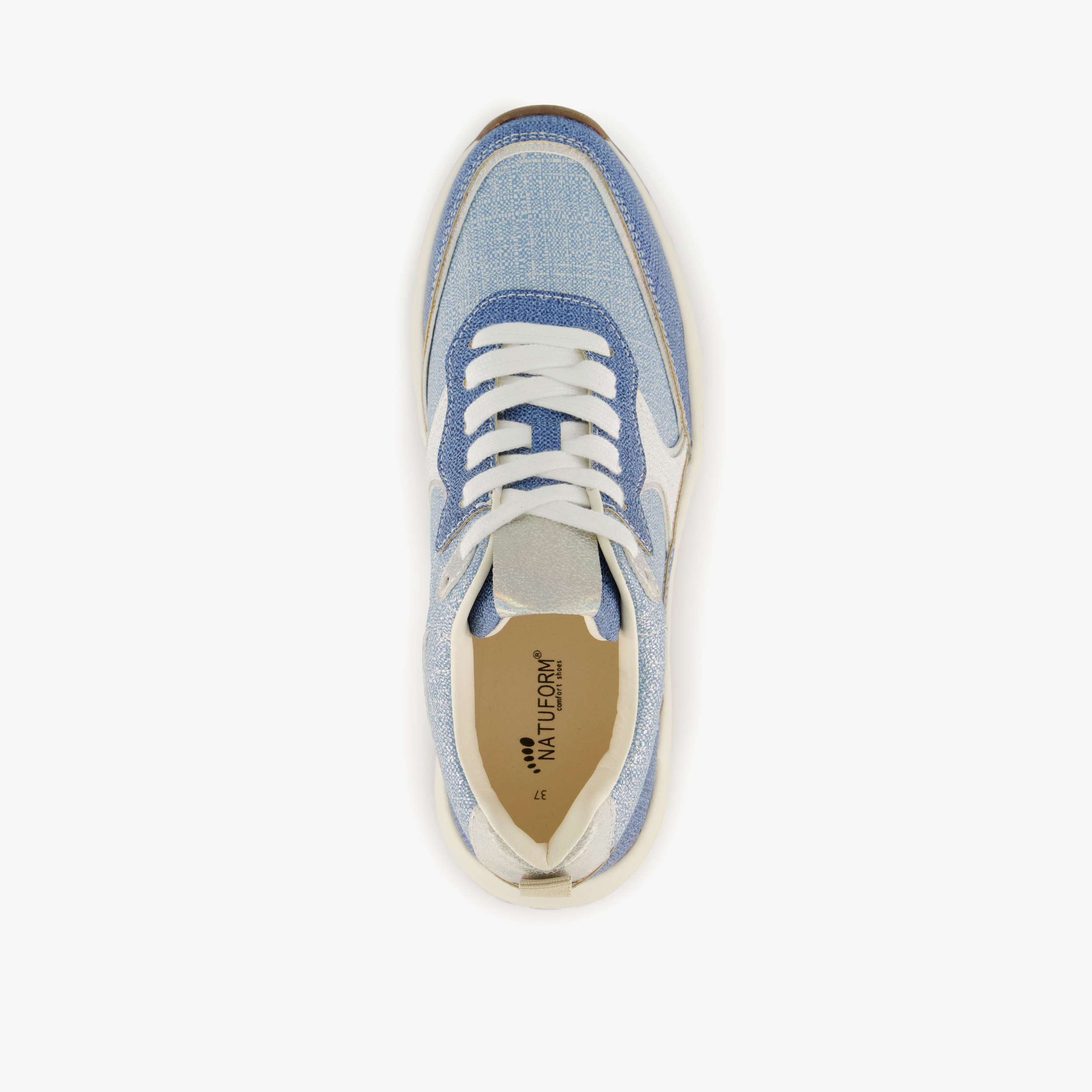 Natuform dames sneakers denim blauw – foto 4