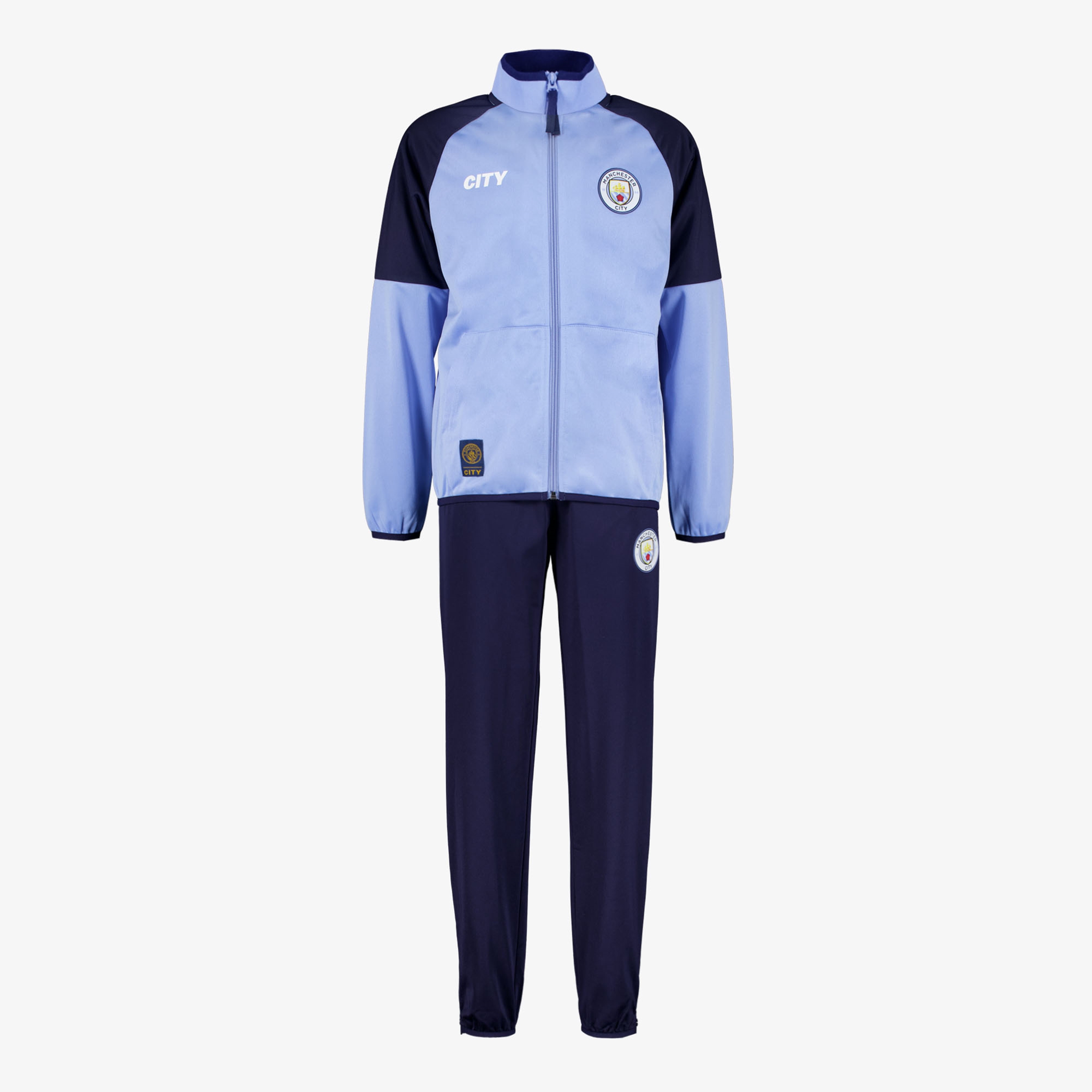 Manchester City kinder trainingspak blauw
