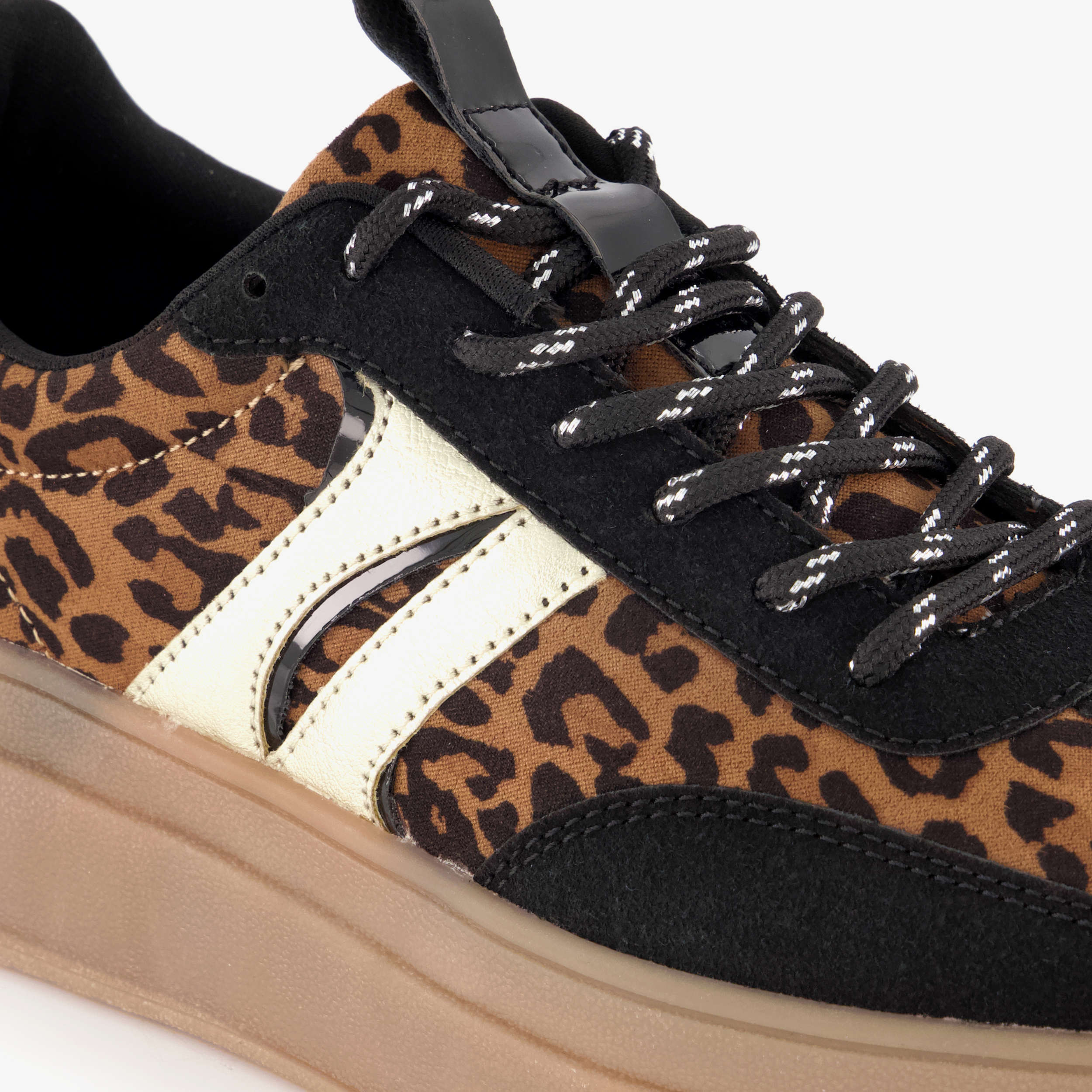 Blue Box dames sneakers met luipaardprint – foto 5
