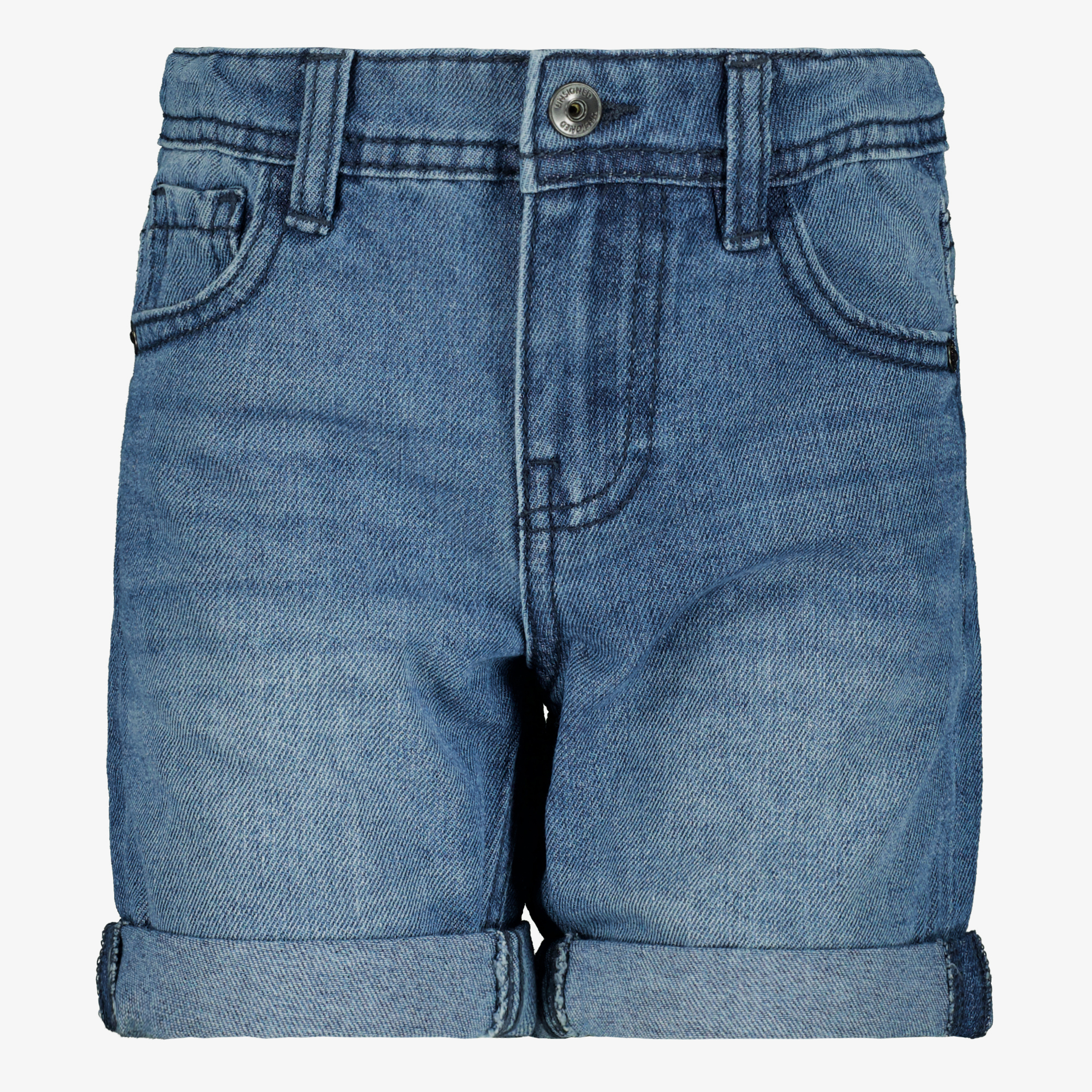 Unsigned jongens denim short medium blauw Unsigned jongens denim short medium blauw
