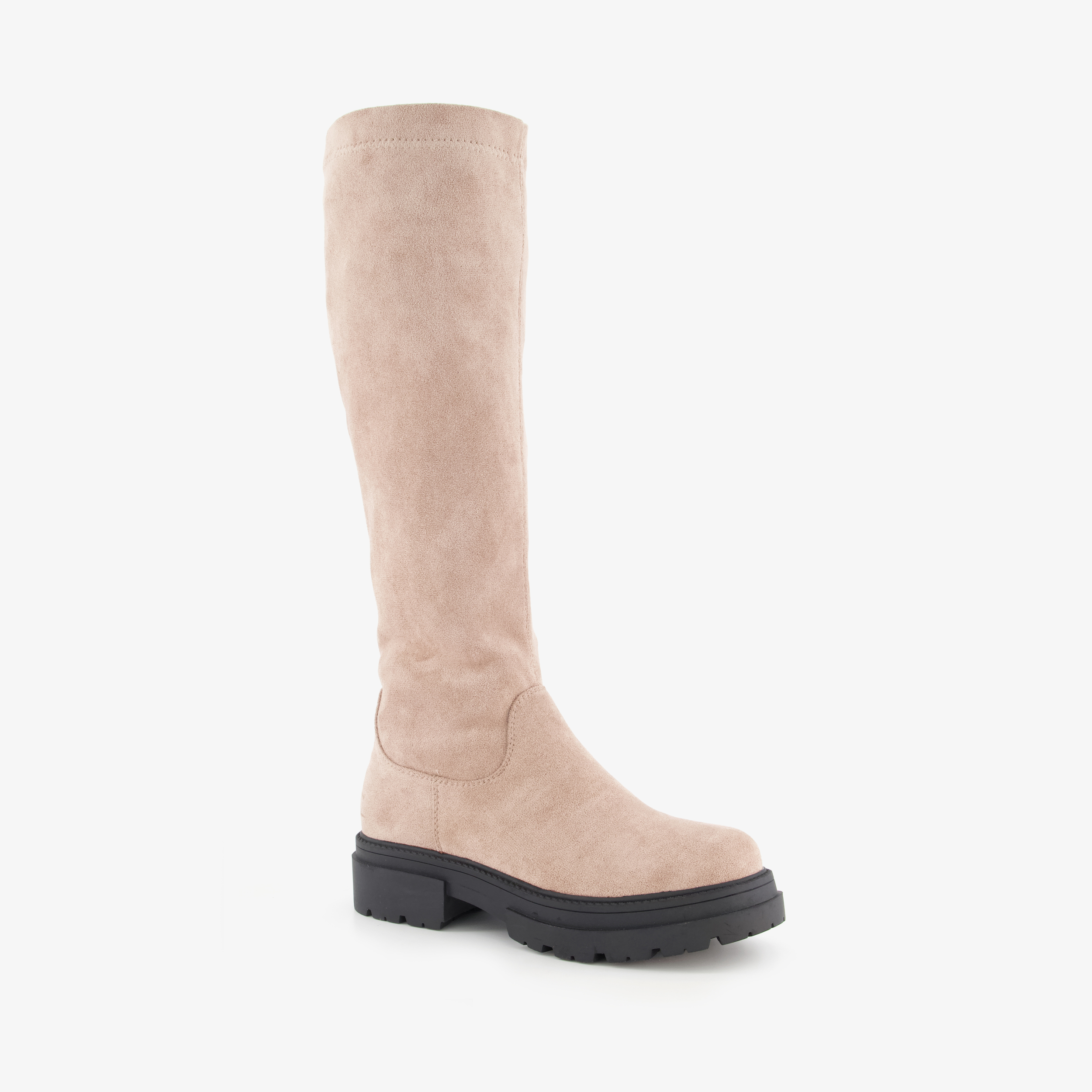 Blue Box hoge dames boots beige laarzen