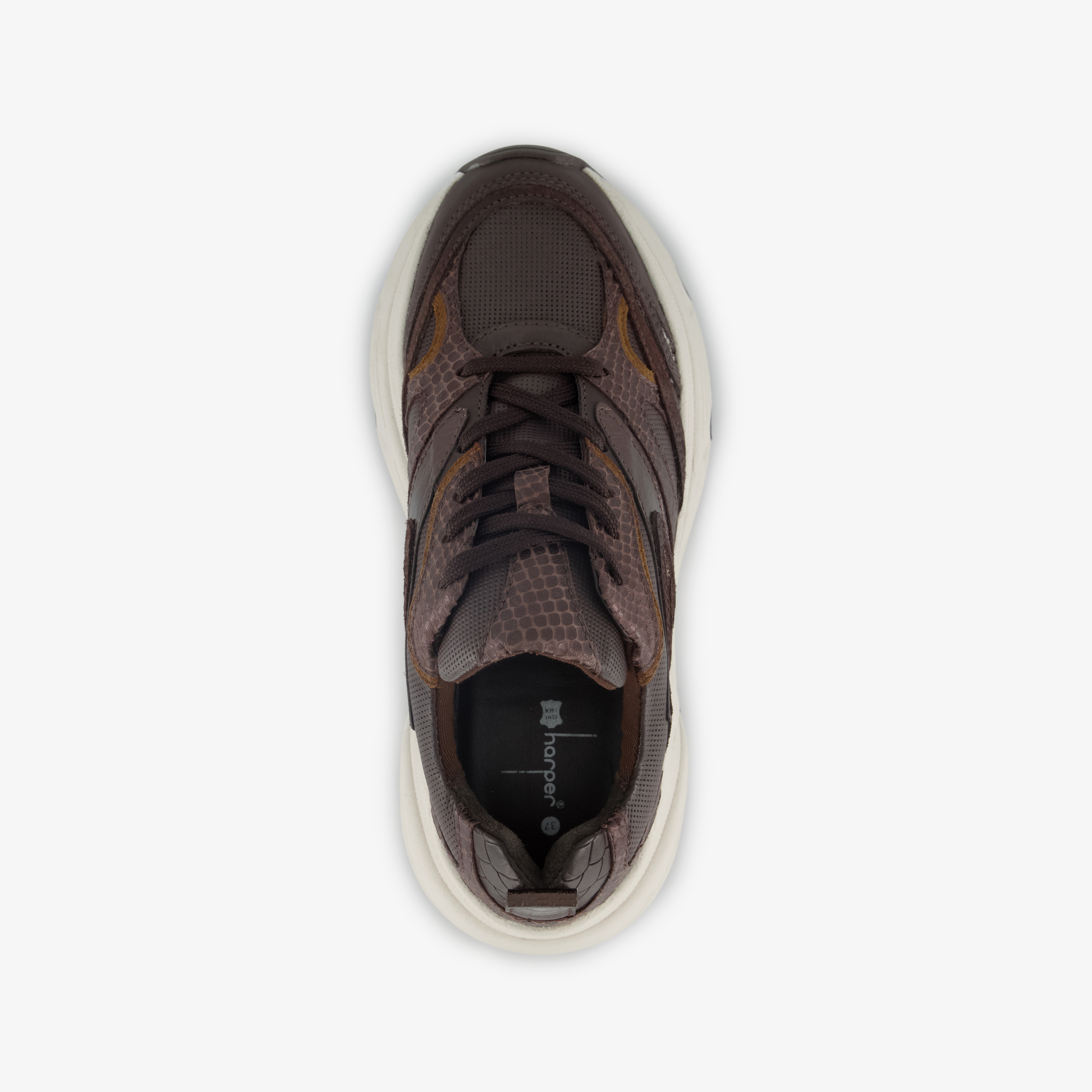 Harper dames sneakers bruin – foto 4