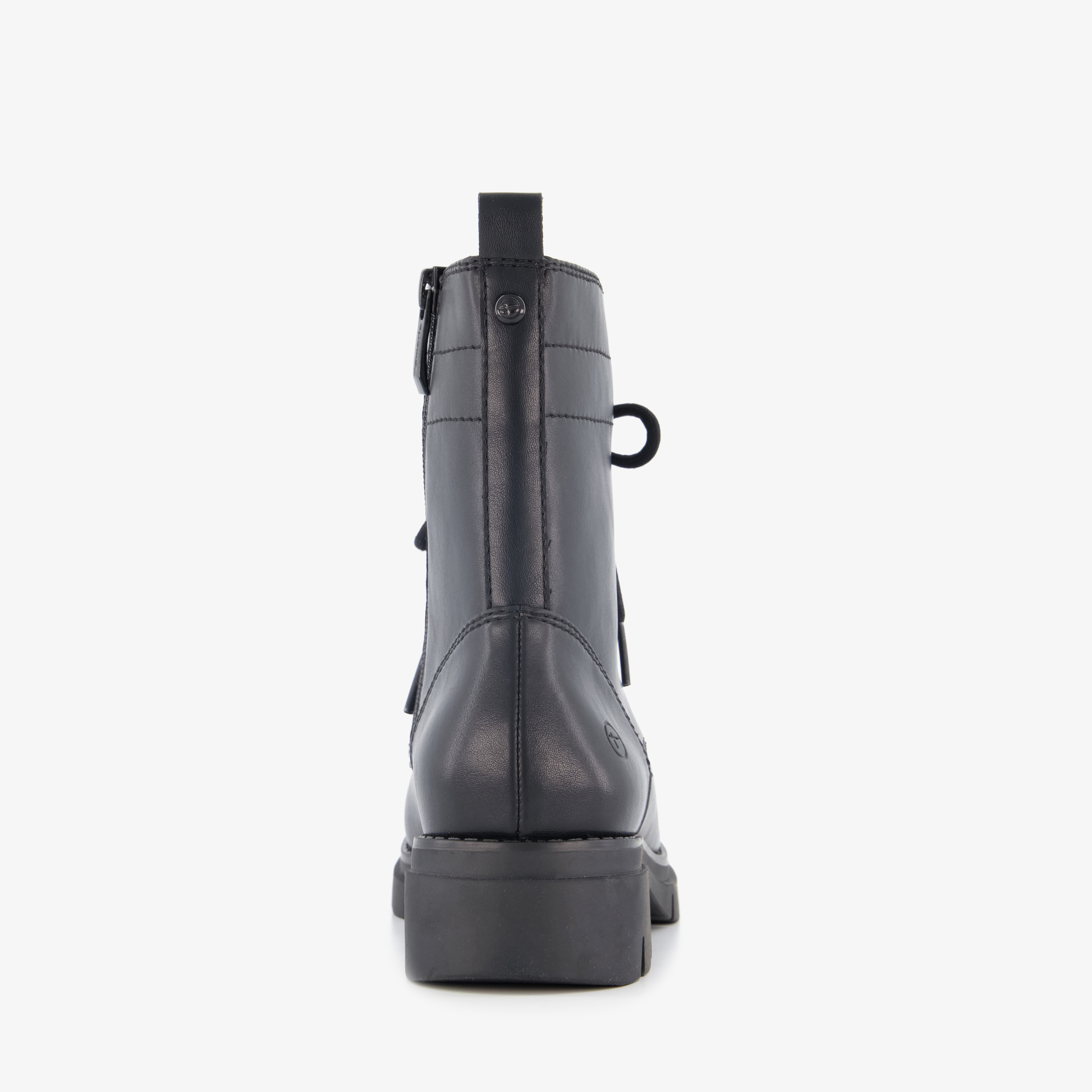 Tamaris dames veterboots met luipaardprint zwart laarzen – foto 2