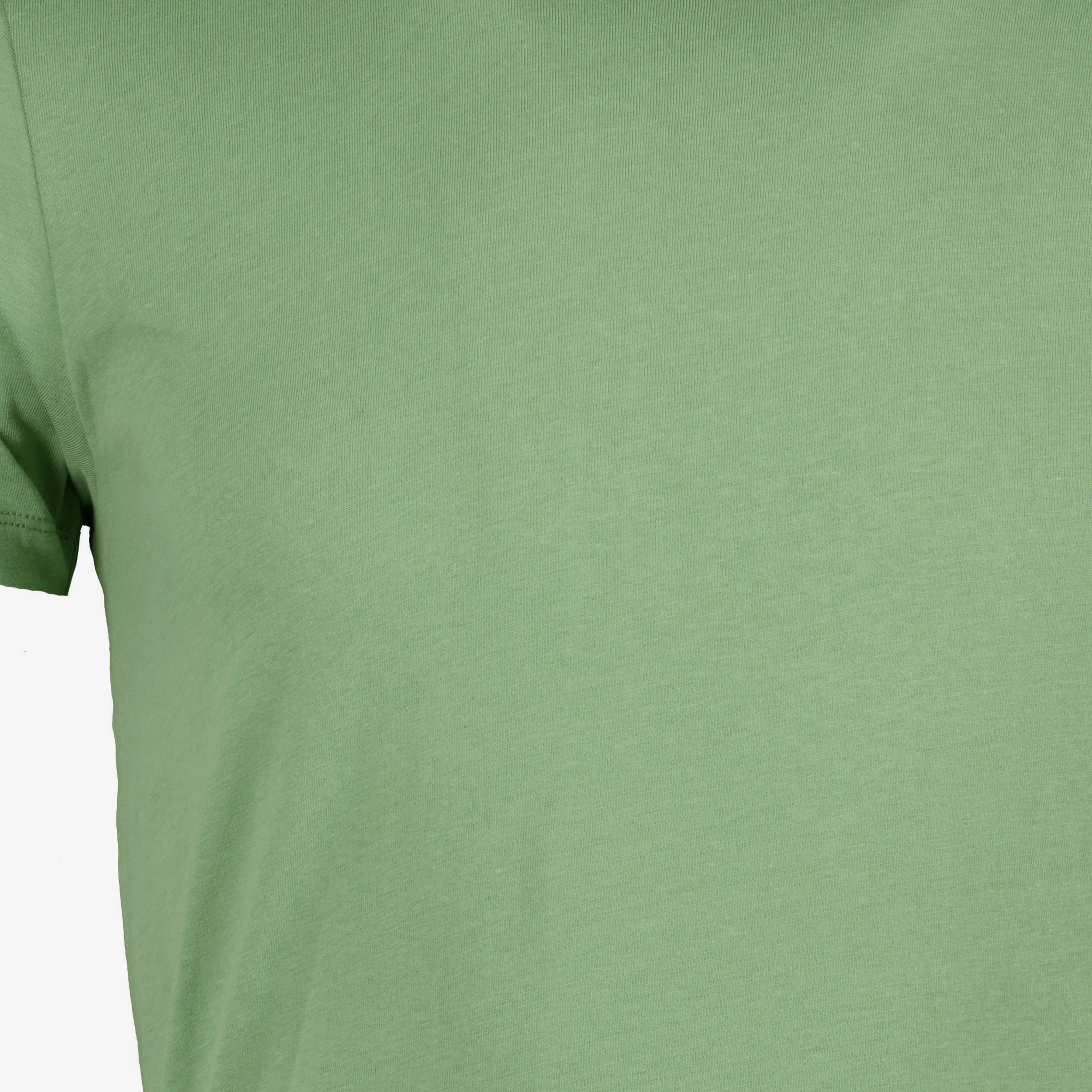 Unsigned heren T-shirt katoen ronde hals lichtgroen t-shirts & tops – foto 2