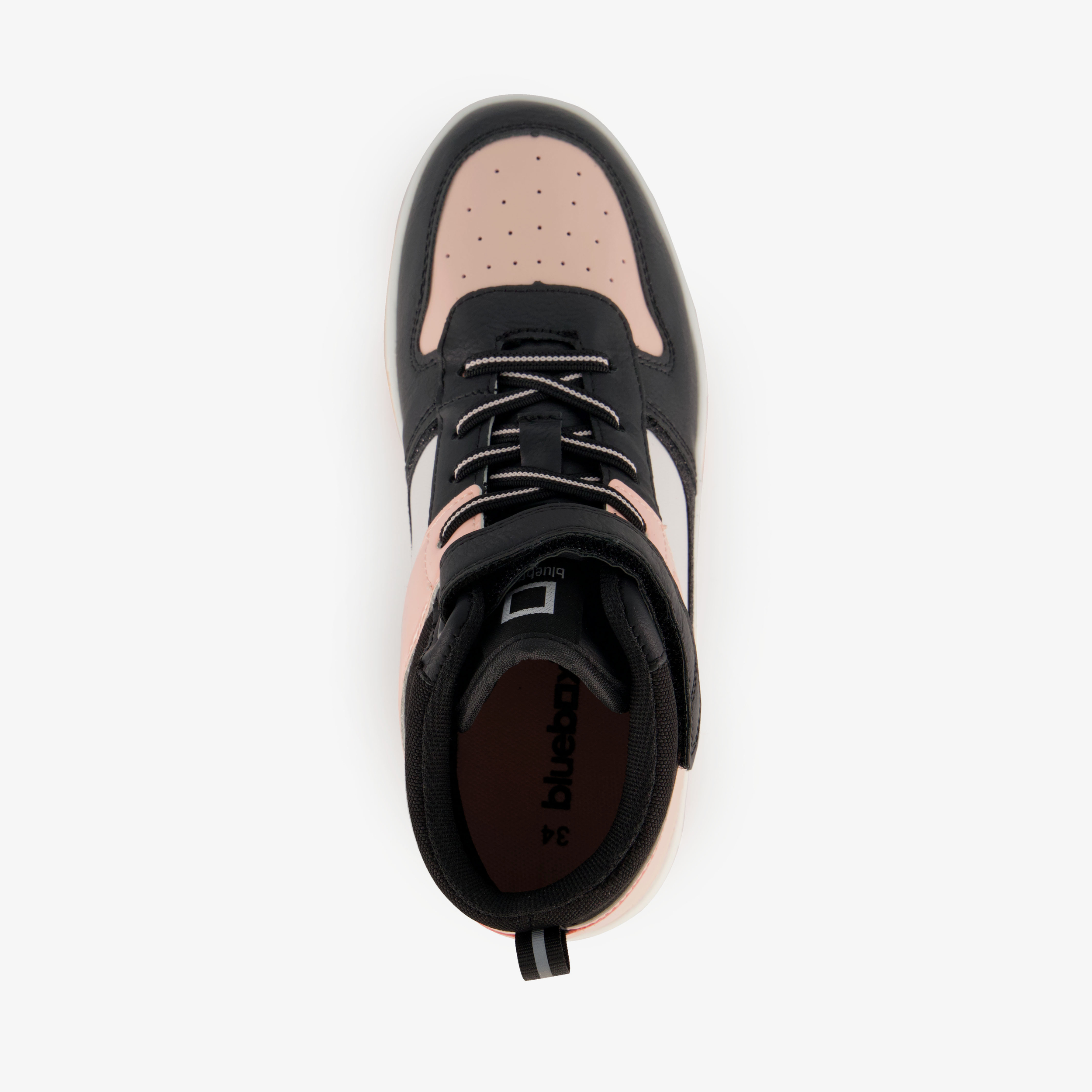 Blue Box hoge meisjes sneakers roze zwart – foto 4