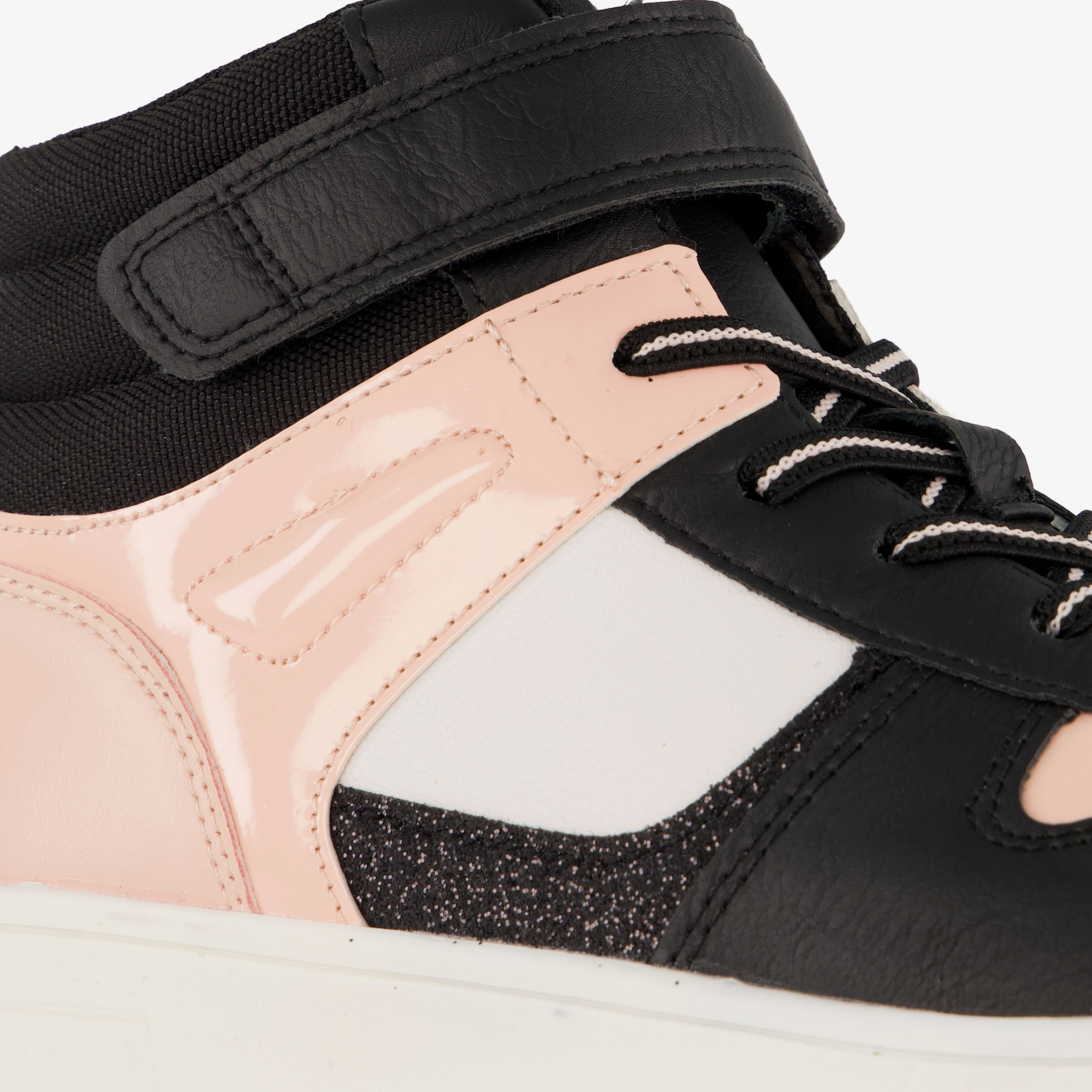 Blue Box hoge meisjes sneakers roze zwart – foto 5