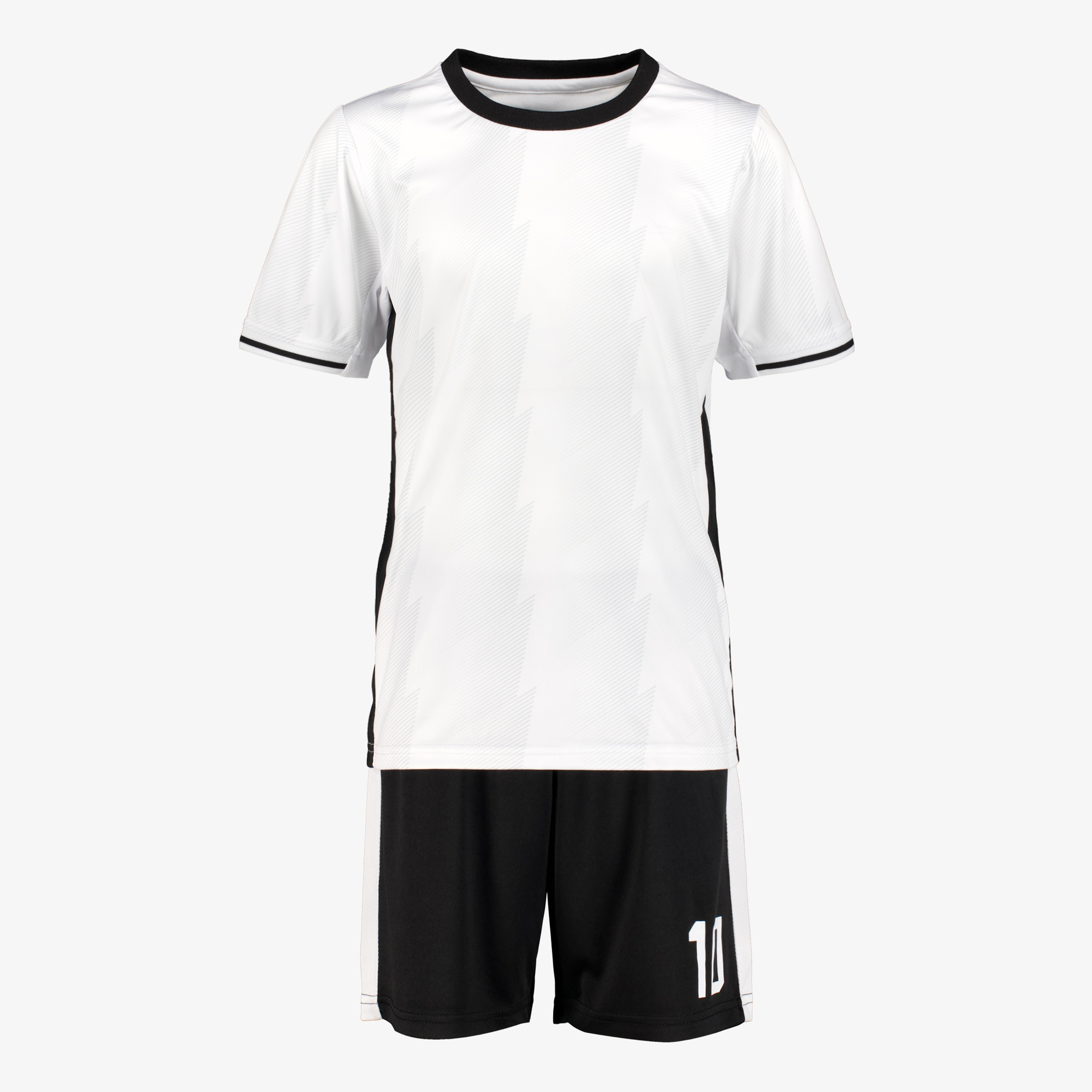 Dutchy tweedelige kinder sport set wit zwart