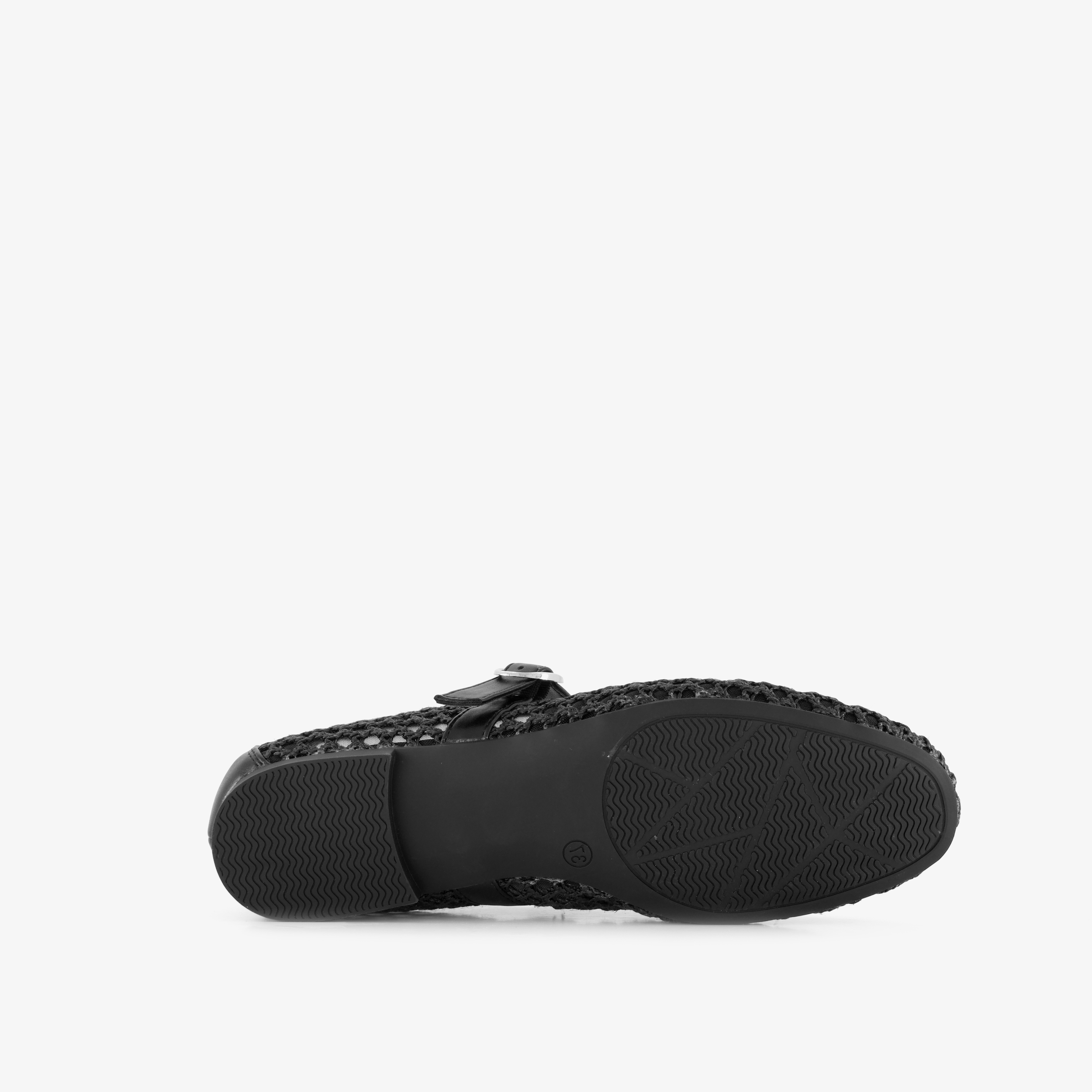 Blue Box dames mesh ballerina's zwart – foto 3