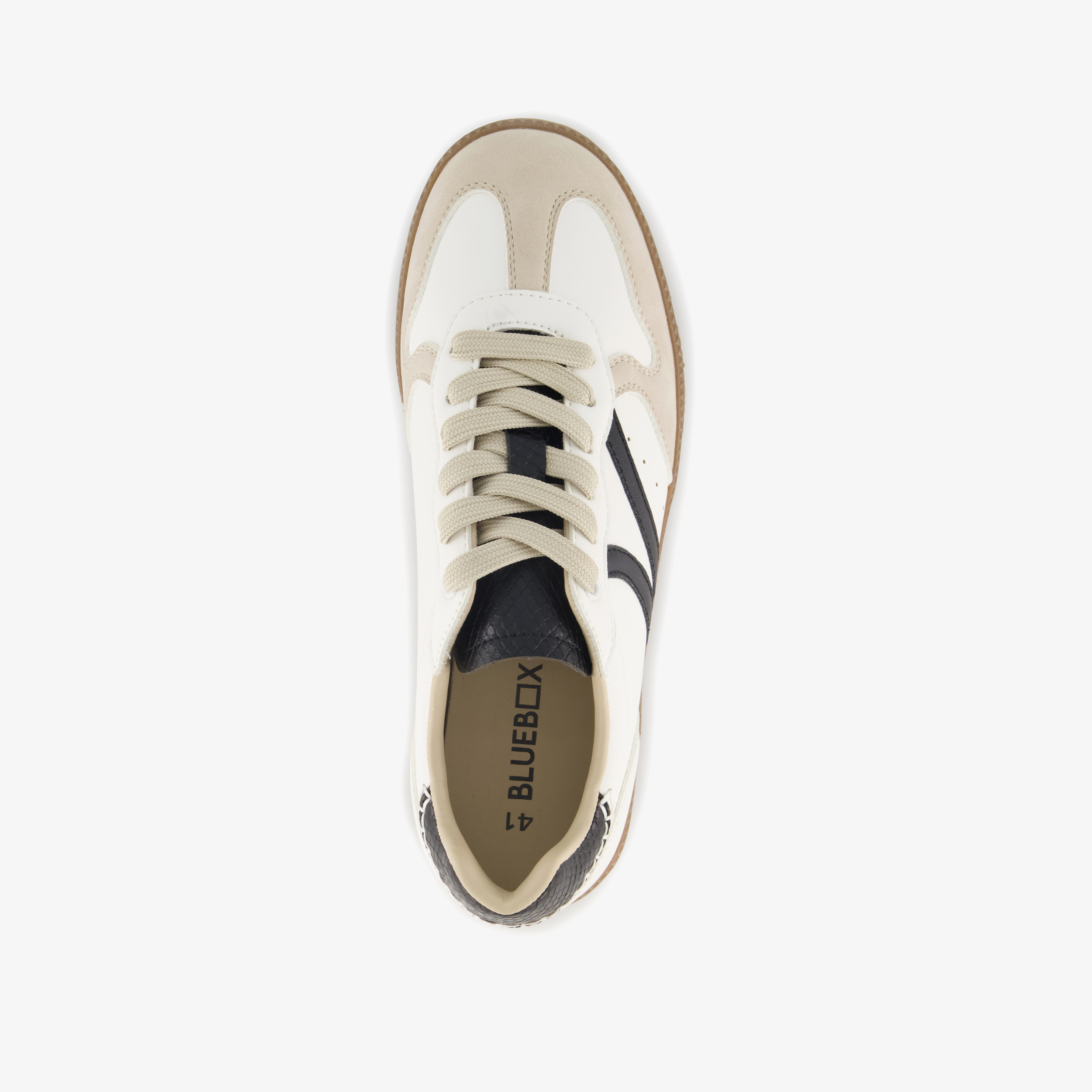 Blue Box dames sneakers wit zwart – foto 4