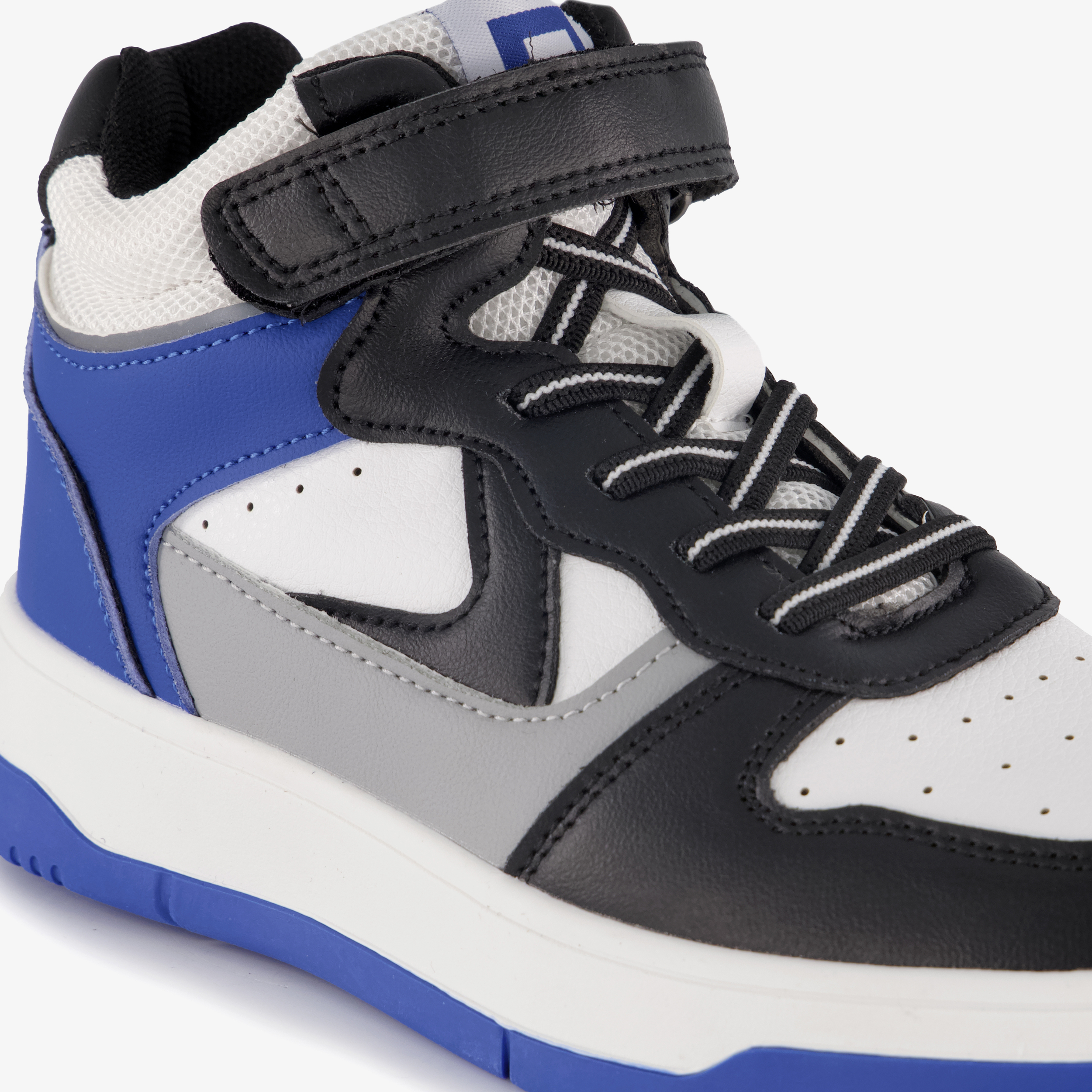 Blue Box hoge jongens sneakers blauw wit – foto 5