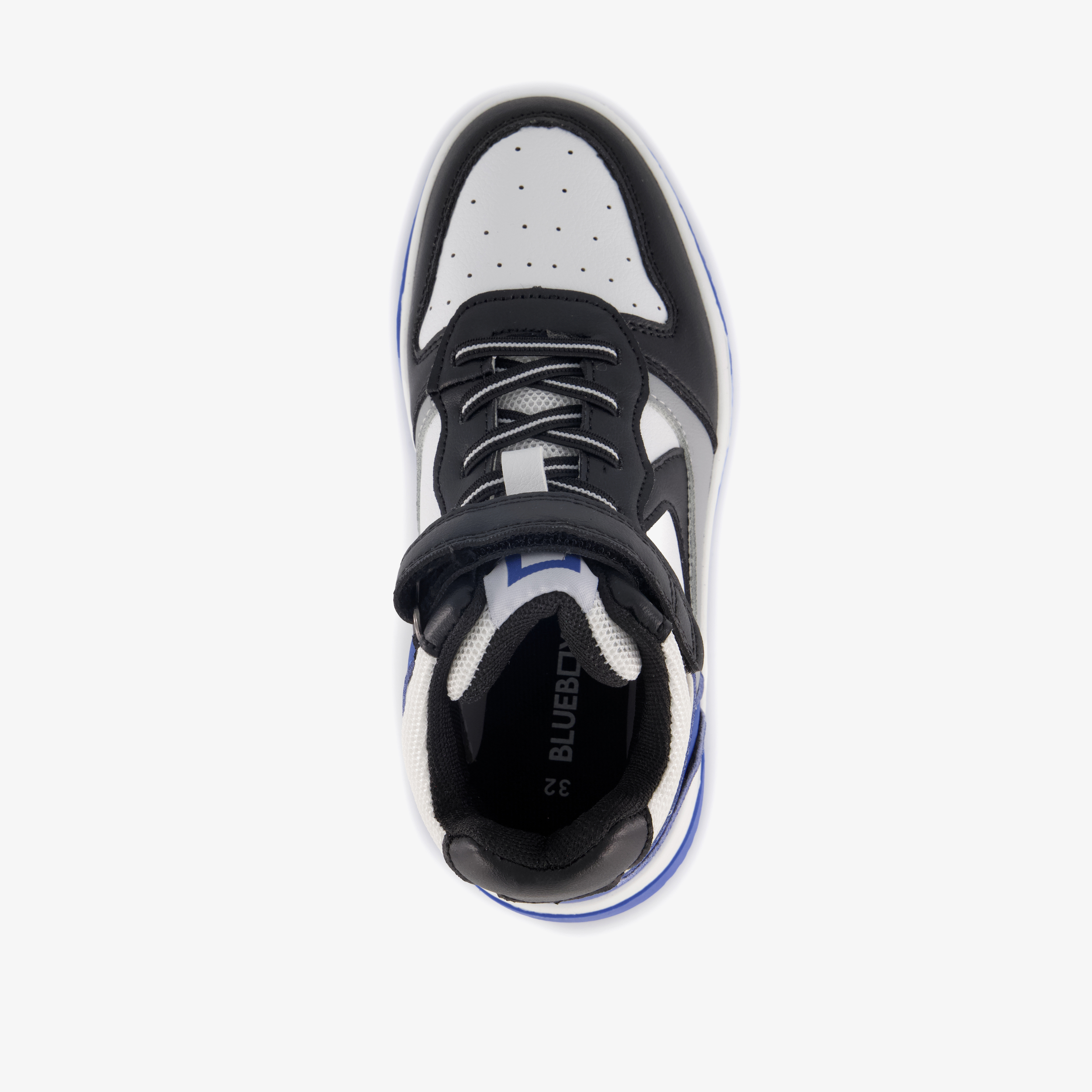 Blue Box hoge jongens sneakers blauw wit – foto 4