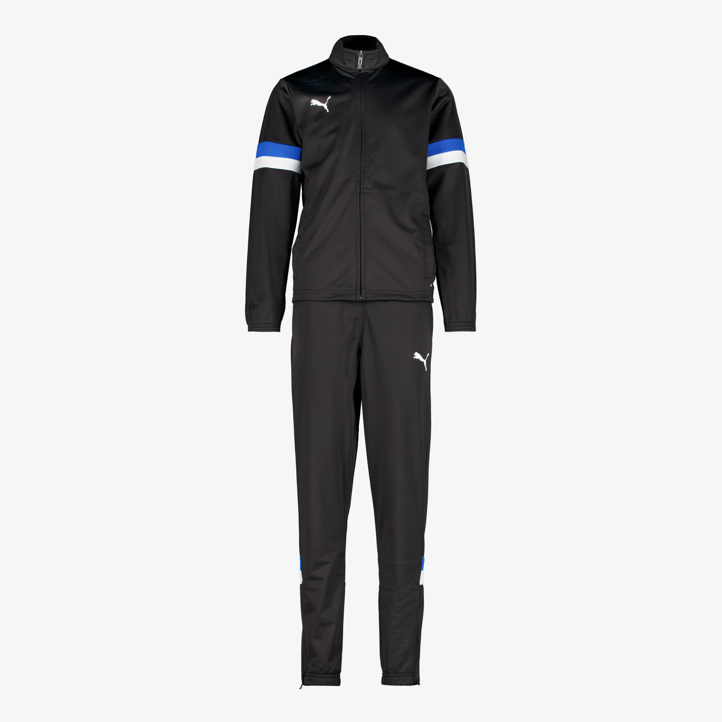 Puma IndividualRISE kinder trainingspak zwart blauw