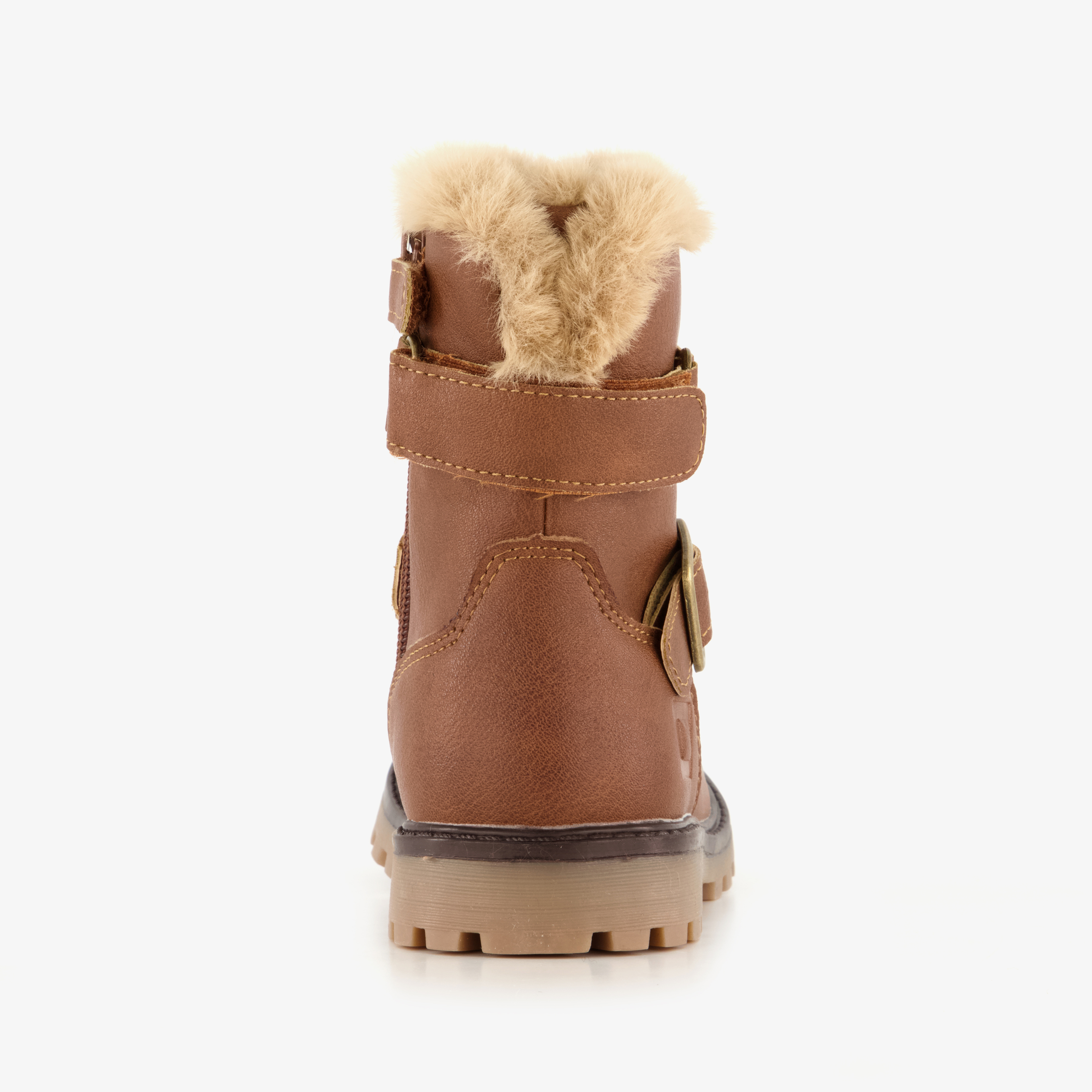Blue Box gevoerde meisjes biker boots cognac – foto 2