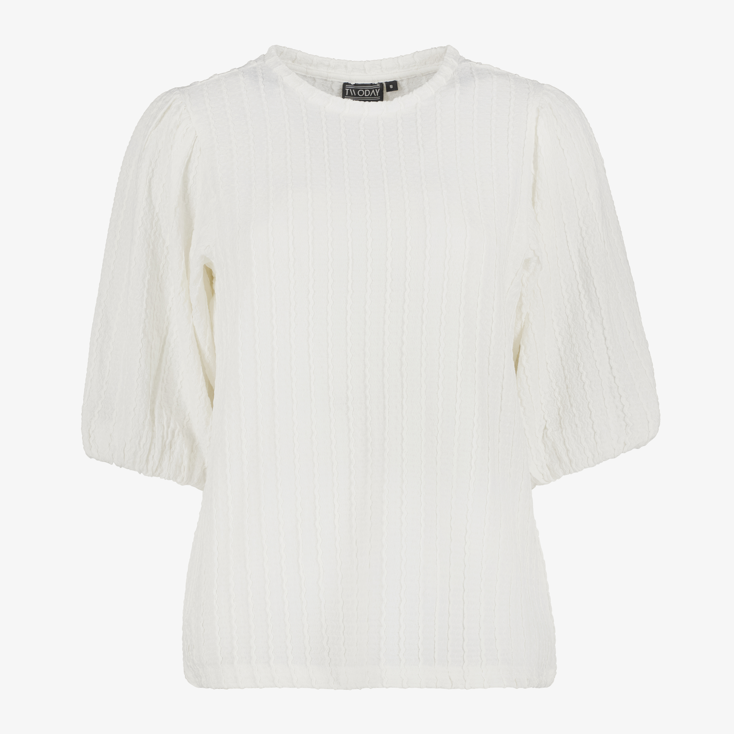 TwoDay dames shirt met pofmouwen wit t-shirts & tops