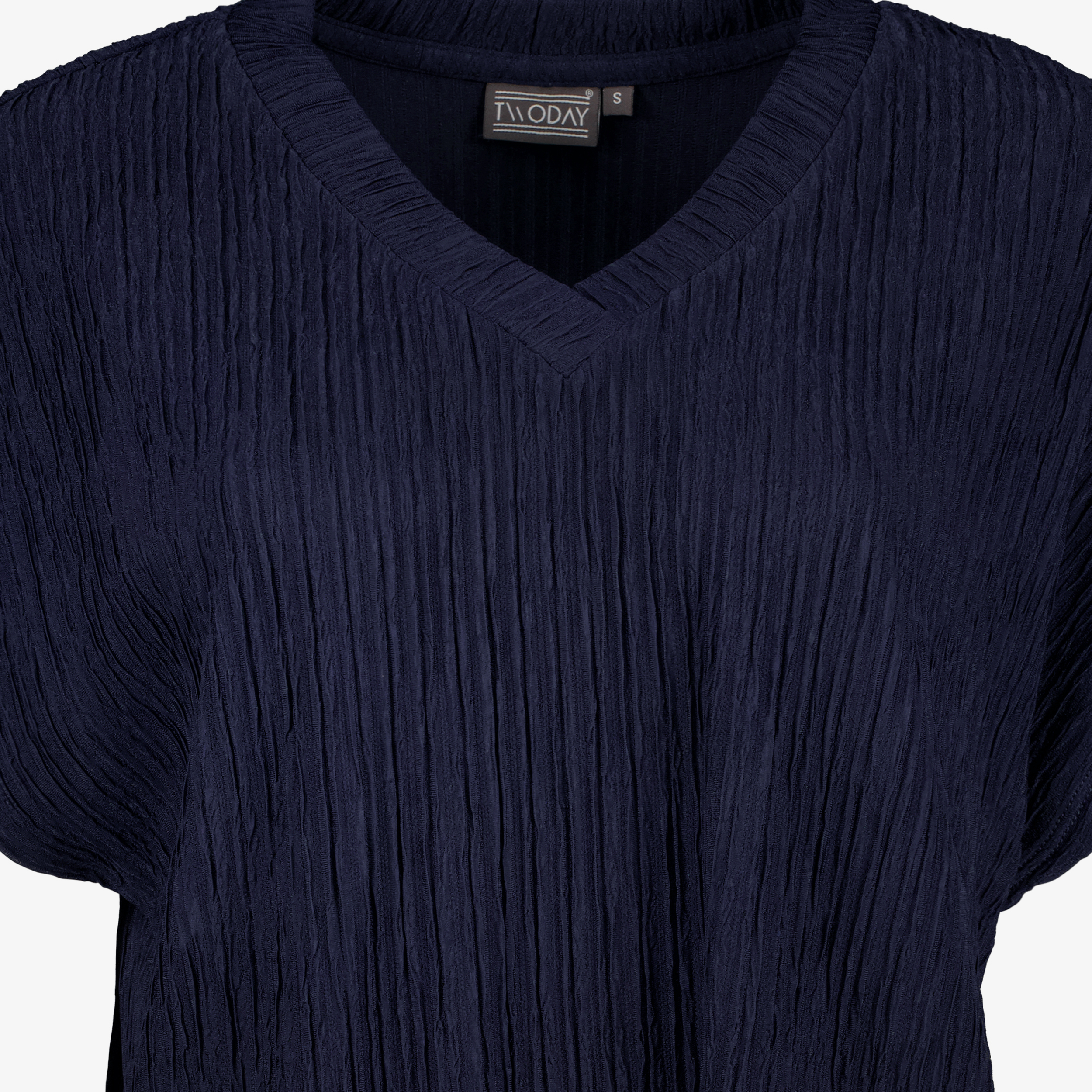 TwoDay dames plissé top donkerblauw t-shirts & tops – foto 2