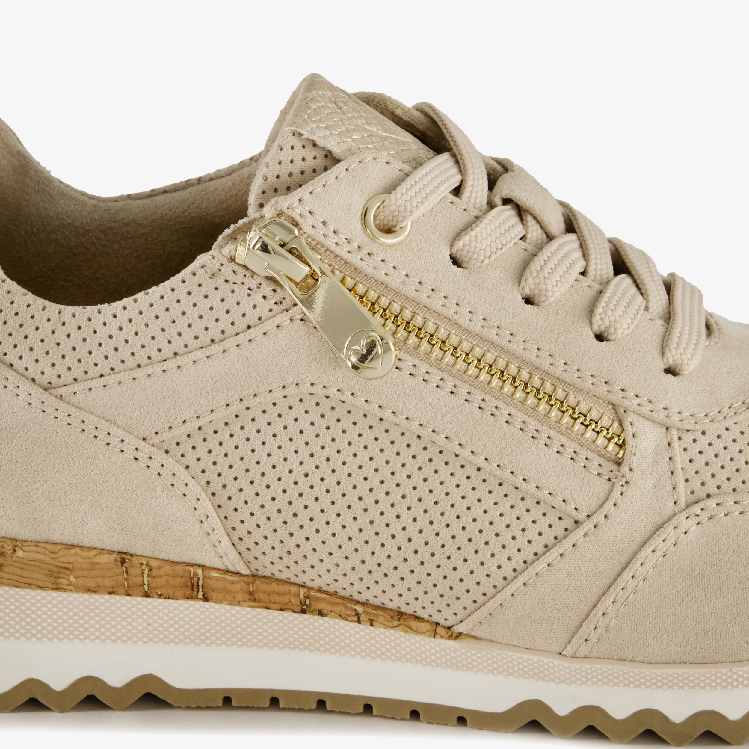 Marco Tozzi dames sneakers beige – foto 5
