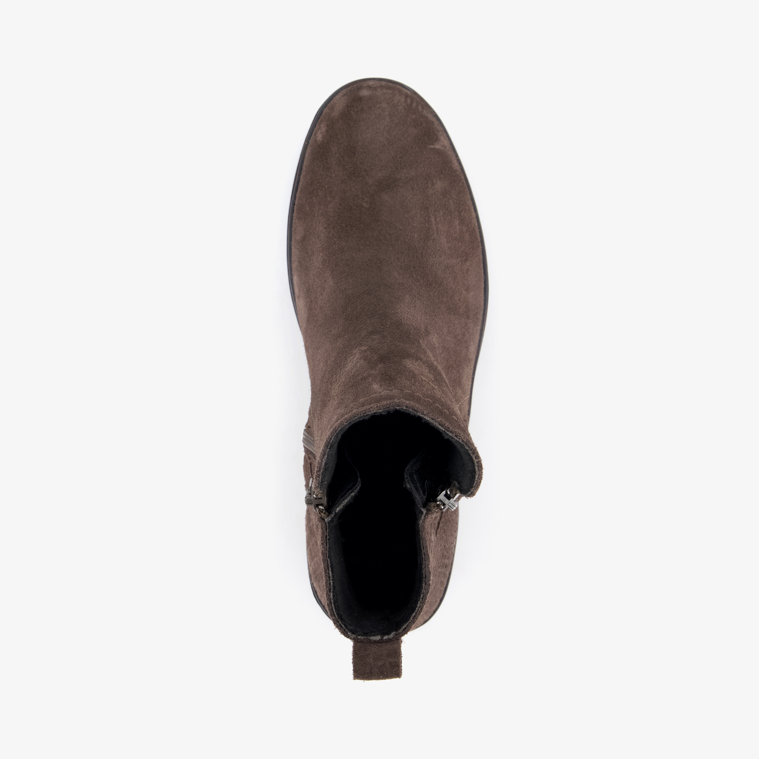 Hush Puppies suède dames enkellaarsjes met dessin bruin – foto 4