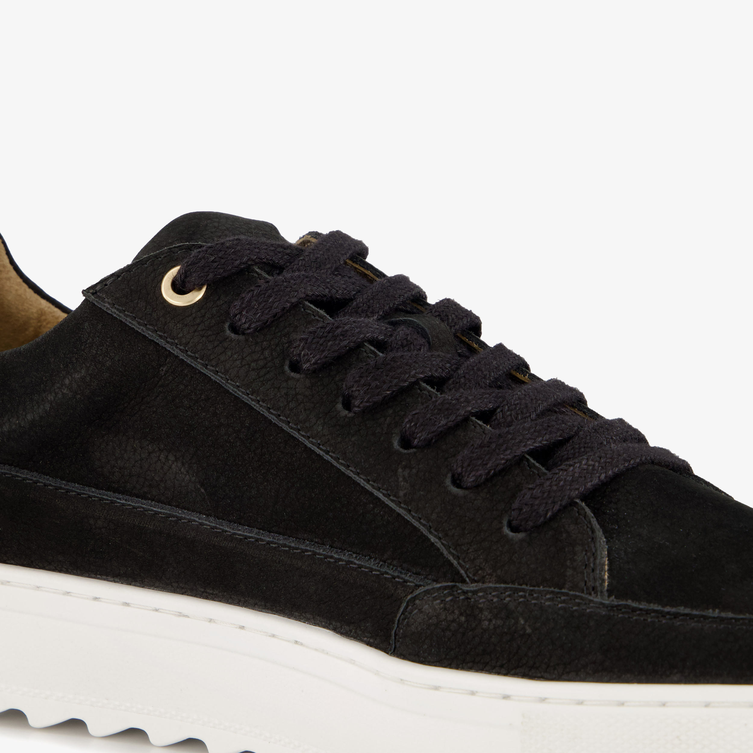 Van Beers leren heren sneakers zwart – foto 5