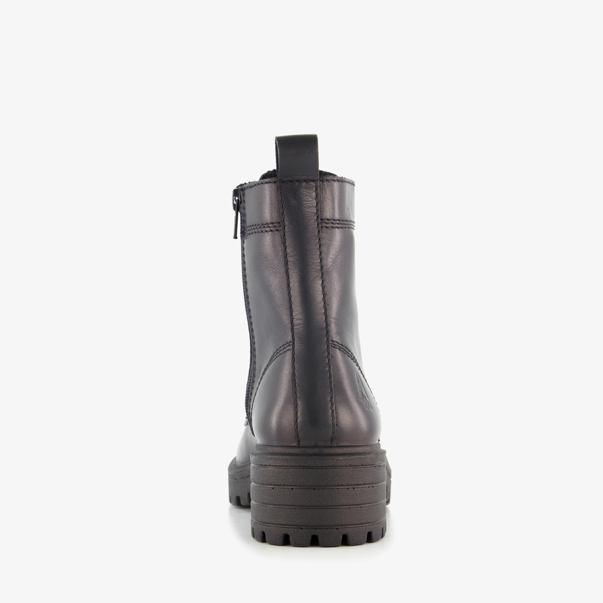 Hush Puppies leren dames veterboots zwart enkellaarzen – foto 2